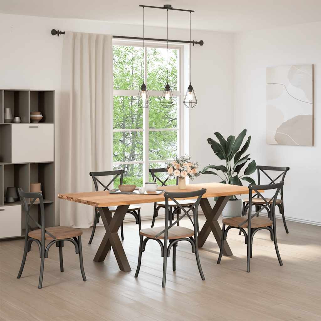 vidaXL Esstisch Esstisch mit Baumkanten 220x80x74 günstig online kaufen