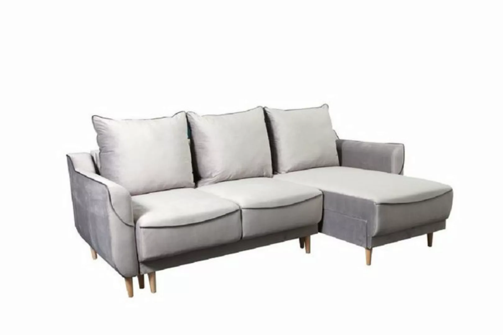 JVmoebel Ecksofa, L-Form Sofa Designer mit Bettfunktion Schlafsofa Ecksofa günstig online kaufen