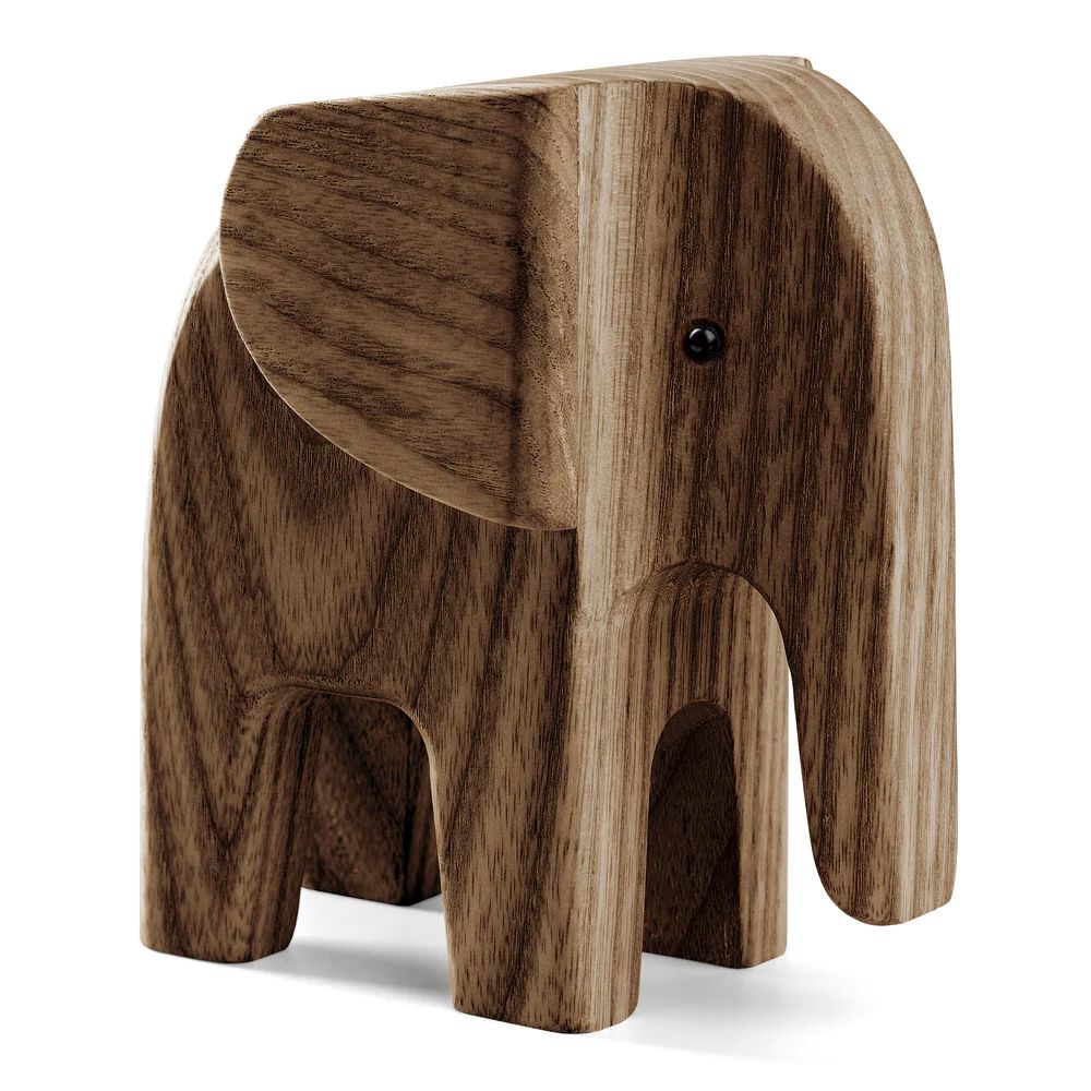 Hochwertige Dekofigur Elefant Esche getönt gebeizt 5,8 x 11 cm günstig online kaufen