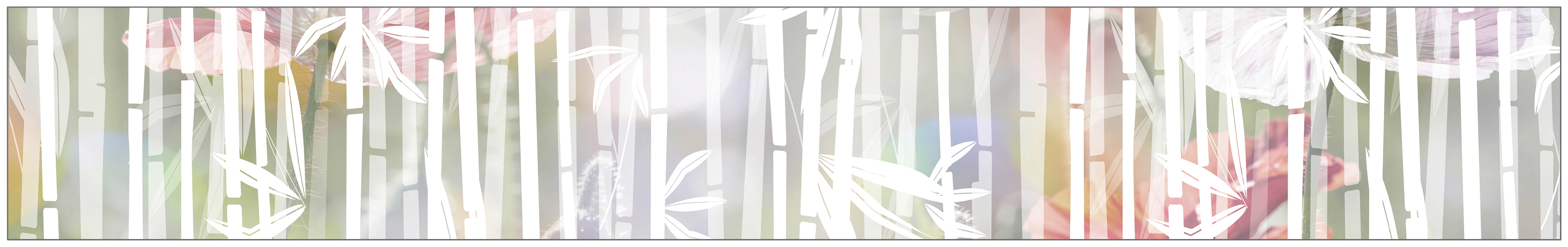 MySpotti Fensterfolie »Look Bamboo white«, halbtransparent, glattstatisch h günstig online kaufen