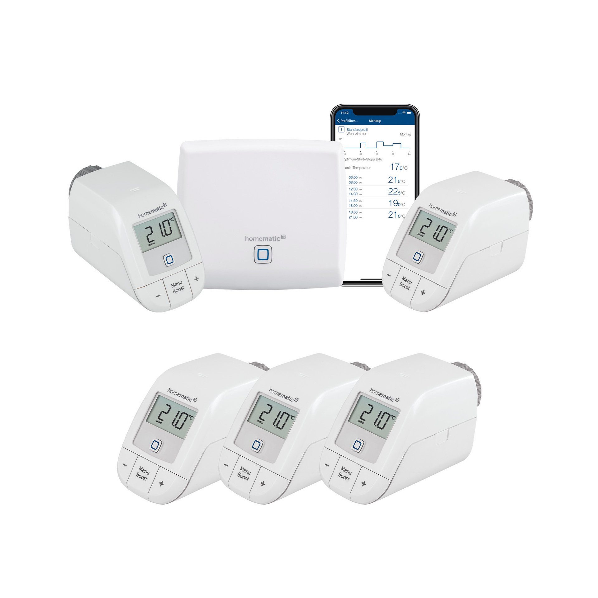 Homematic IP Heizkörperthermostat Bundle Starter Set günstig online kaufen