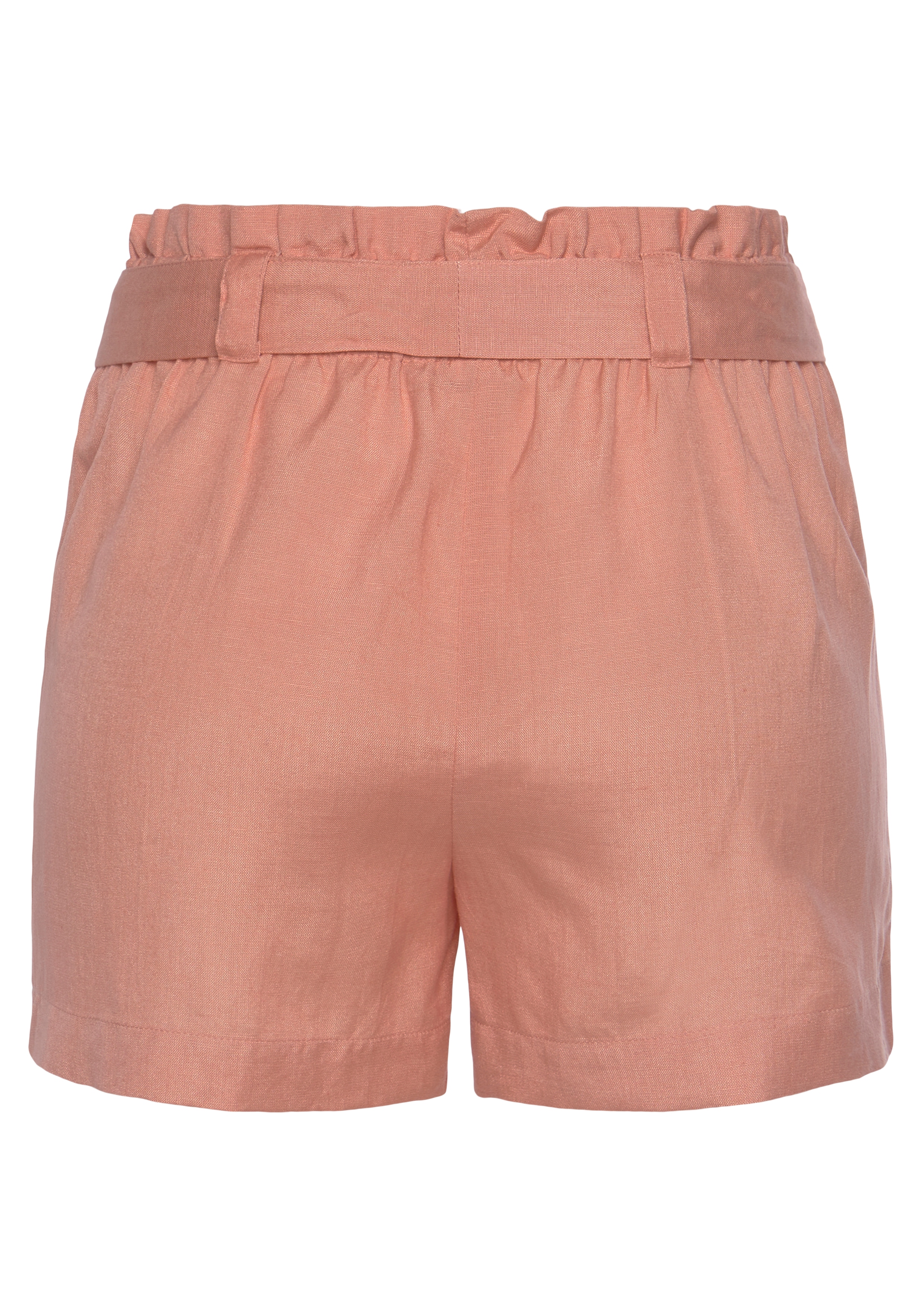 LASCANA Shorts, (mit Bindegürtel), im Paperbag-Stil aus Leinenmix, kurze Ho günstig online kaufen