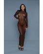 Transparentes Maxi Cover Up Kleid günstig online kaufen