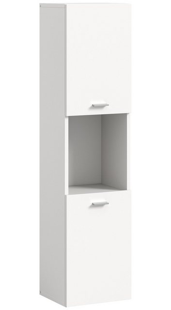 xonox.home Hochschrank in Weiß - 30x125x29cm (BxHxT) günstig online kaufen