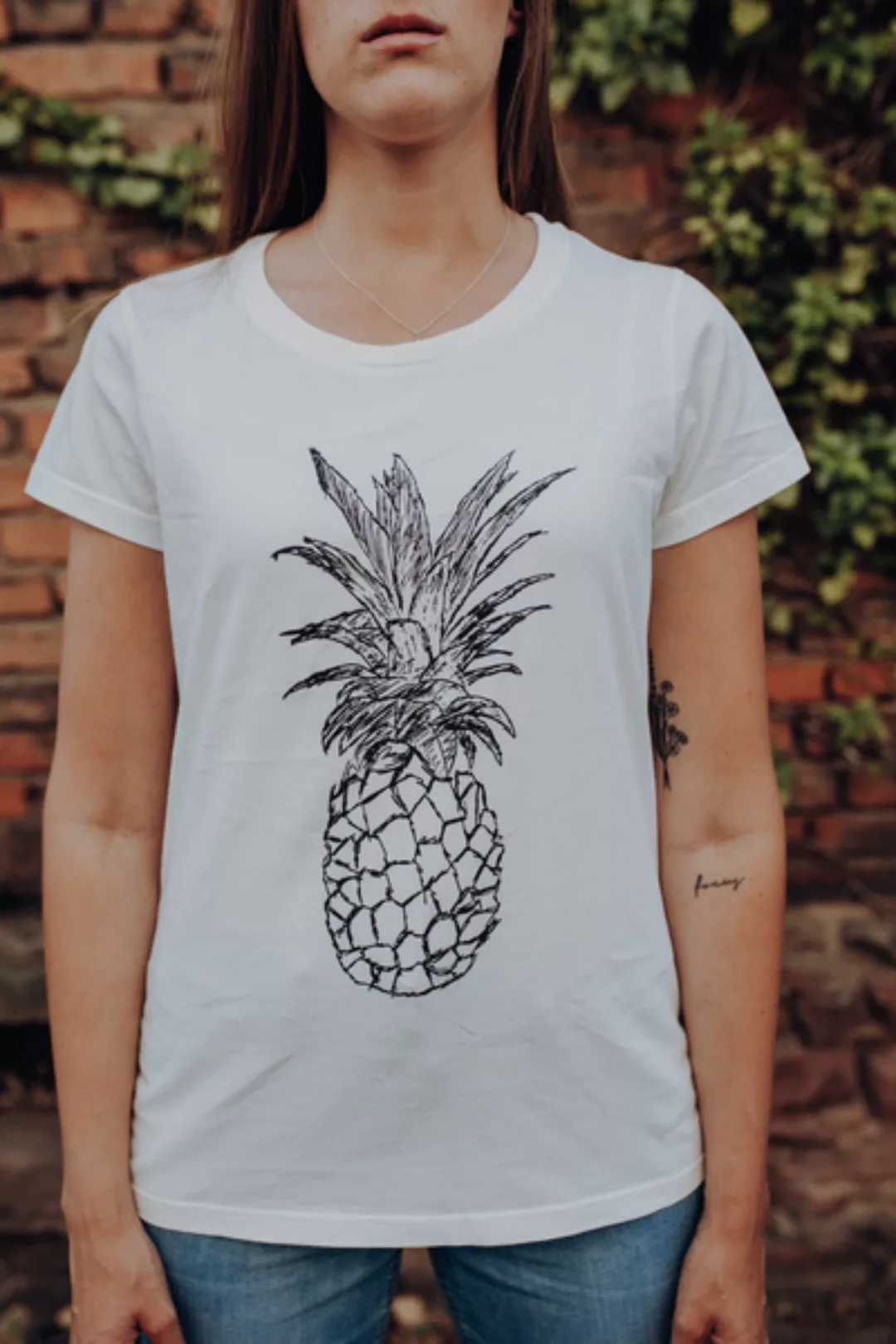 Ananas Organic Fair Women Basic Shirt _ Off White / Ilp05 günstig online kaufen