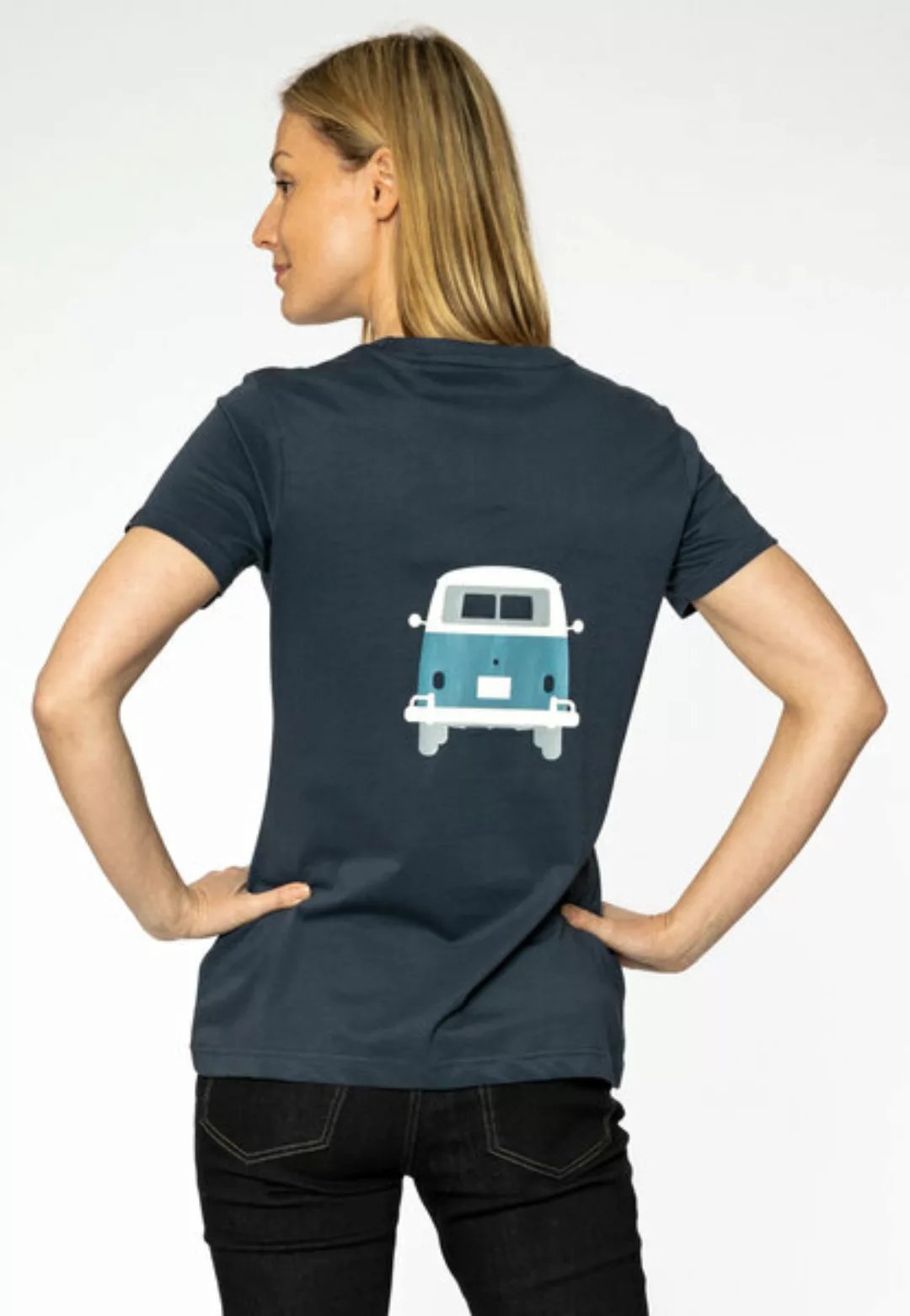 Elkline T-Shirt Kult lizenzierter Bulli Brust Rücken Print günstig online kaufen