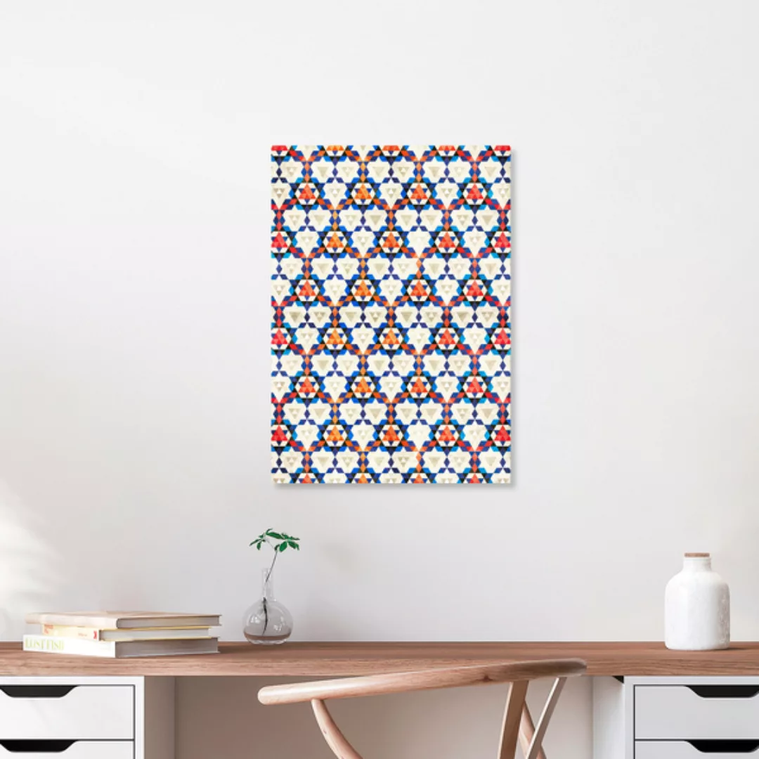Poster / Leinwandbild - Bohemian Moroccan Pattern günstig online kaufen