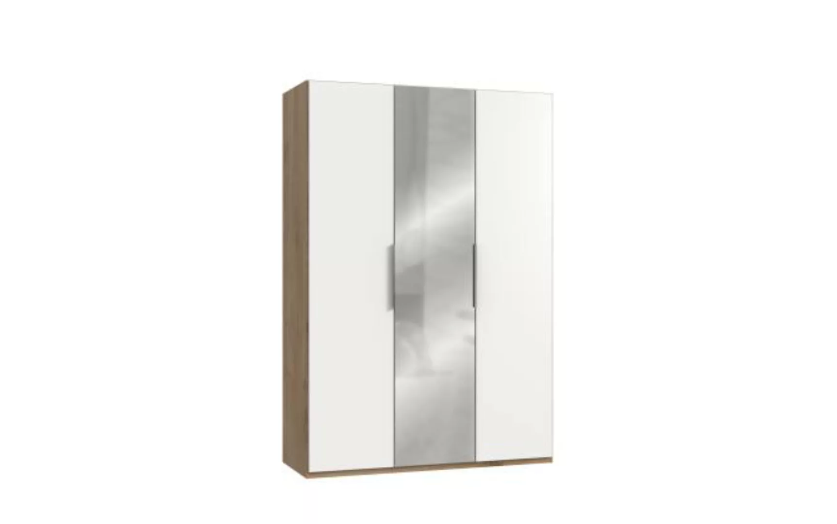 Kleiderschrank 150 cm breit mit Spiegel LEVEL36 A Weiß günstig online kaufen