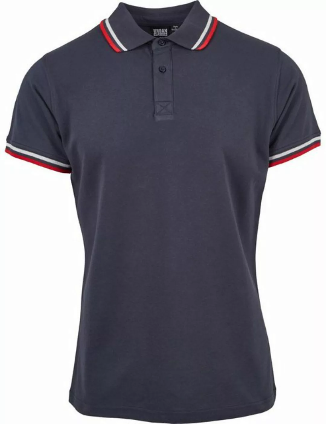 Urban Classics Herren Poloshirt Double Stripe - Regular Fit günstig online kaufen