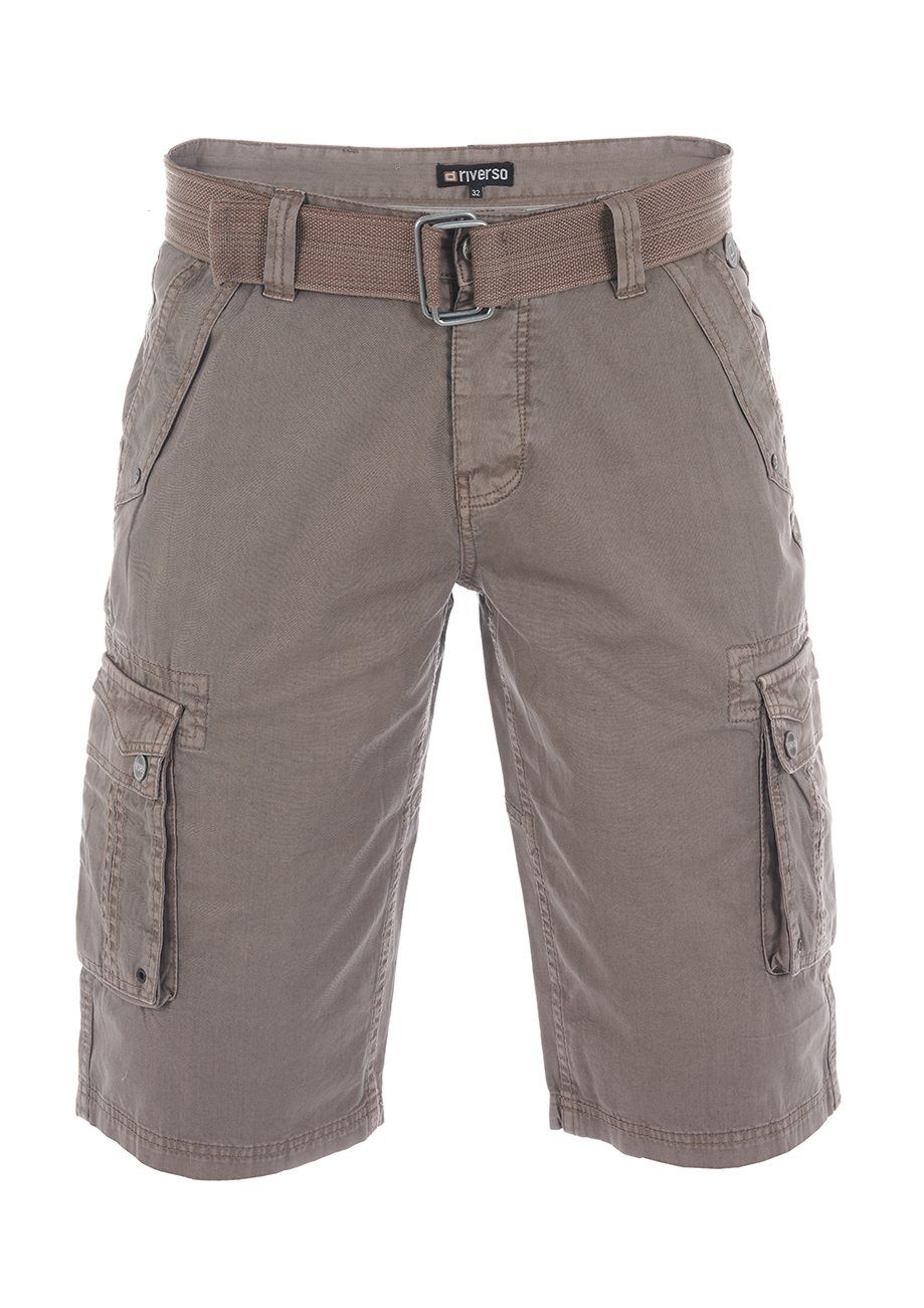riverso Kurze Hosen Herren Cargo Shorts mit Gürtel Regular Fit RIVAnton günstig online kaufen