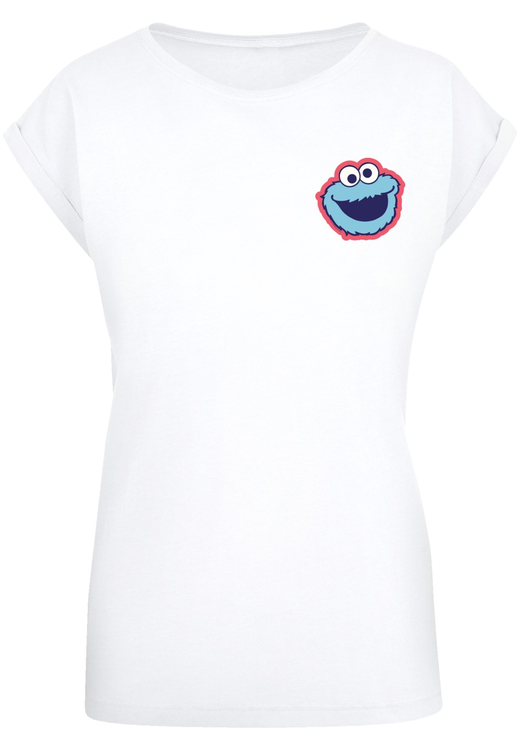 F4NT4STIC T-Shirt "Sesamstraße Cookie Monster Smile", Premium Qualität, Wei günstig online kaufen