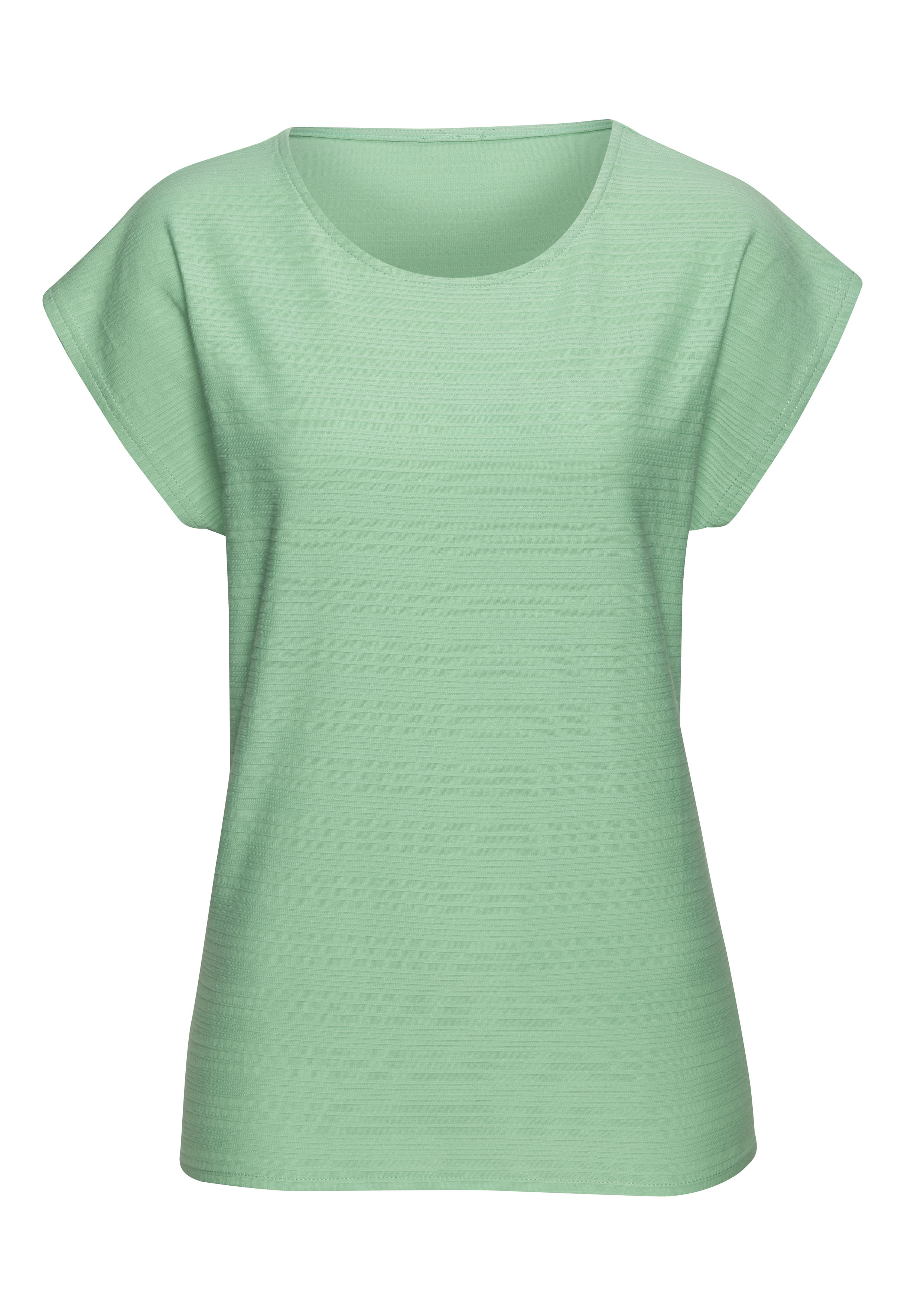 Vivance T-Shirt (1-tlg) aus strukturierter Baumwolle günstig online kaufen
