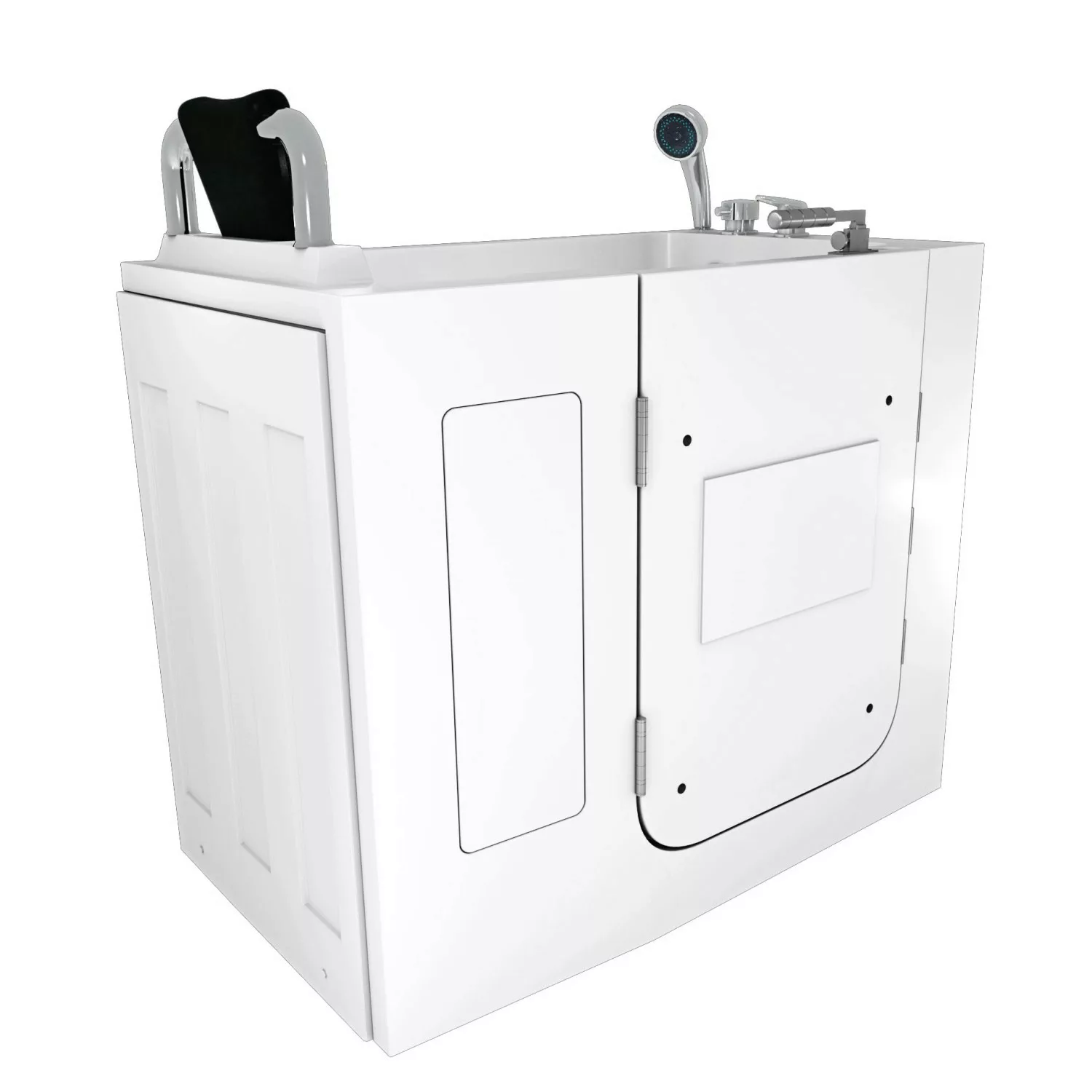 AquaVapore Sitzbadewanne Senioren Wanne Sitzwanne mit Tür S08-C-L 110x68cm günstig online kaufen