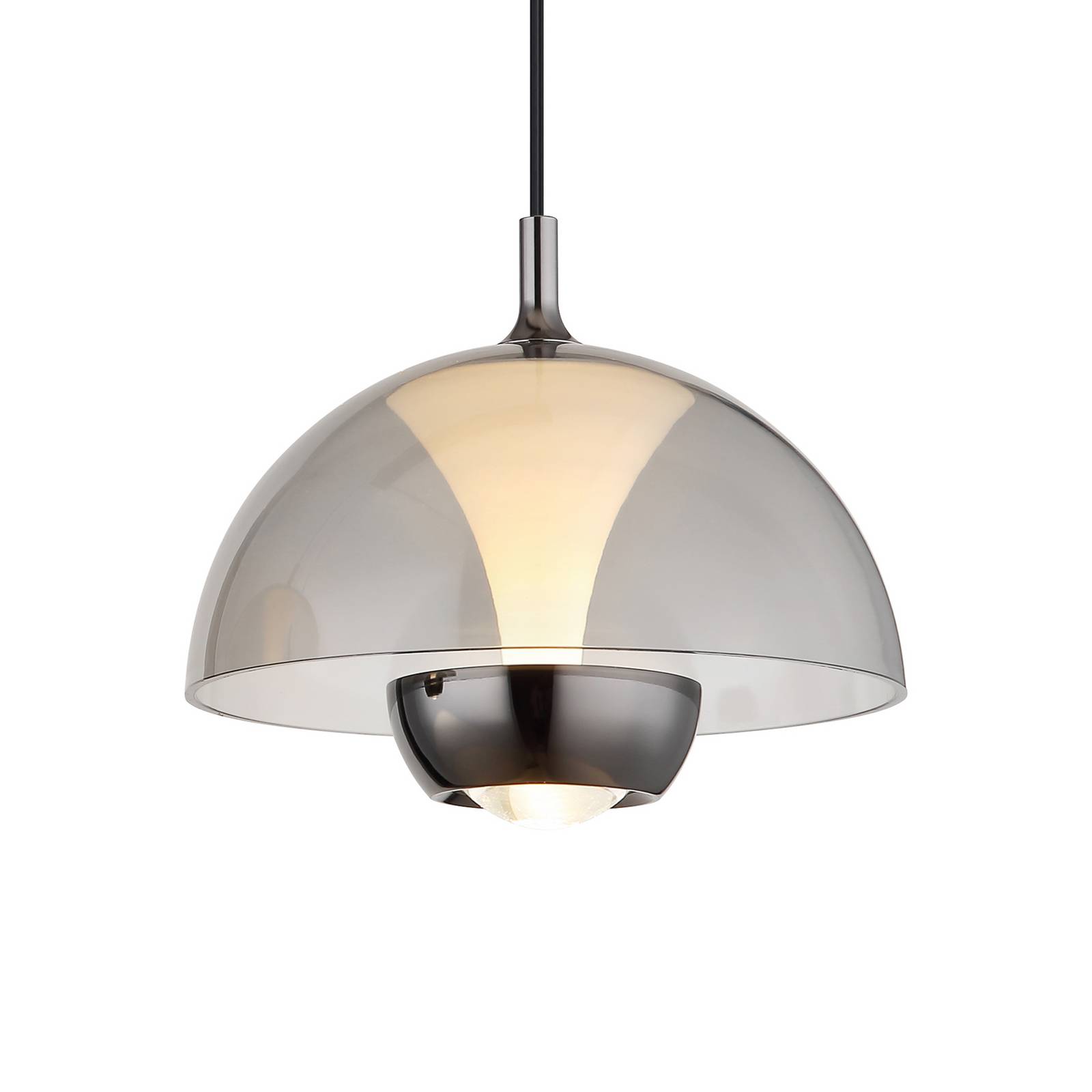 LED-Hängeleuchte Arus, rauchgrau, Länge 68 cm, Kunststoff günstig online kaufen