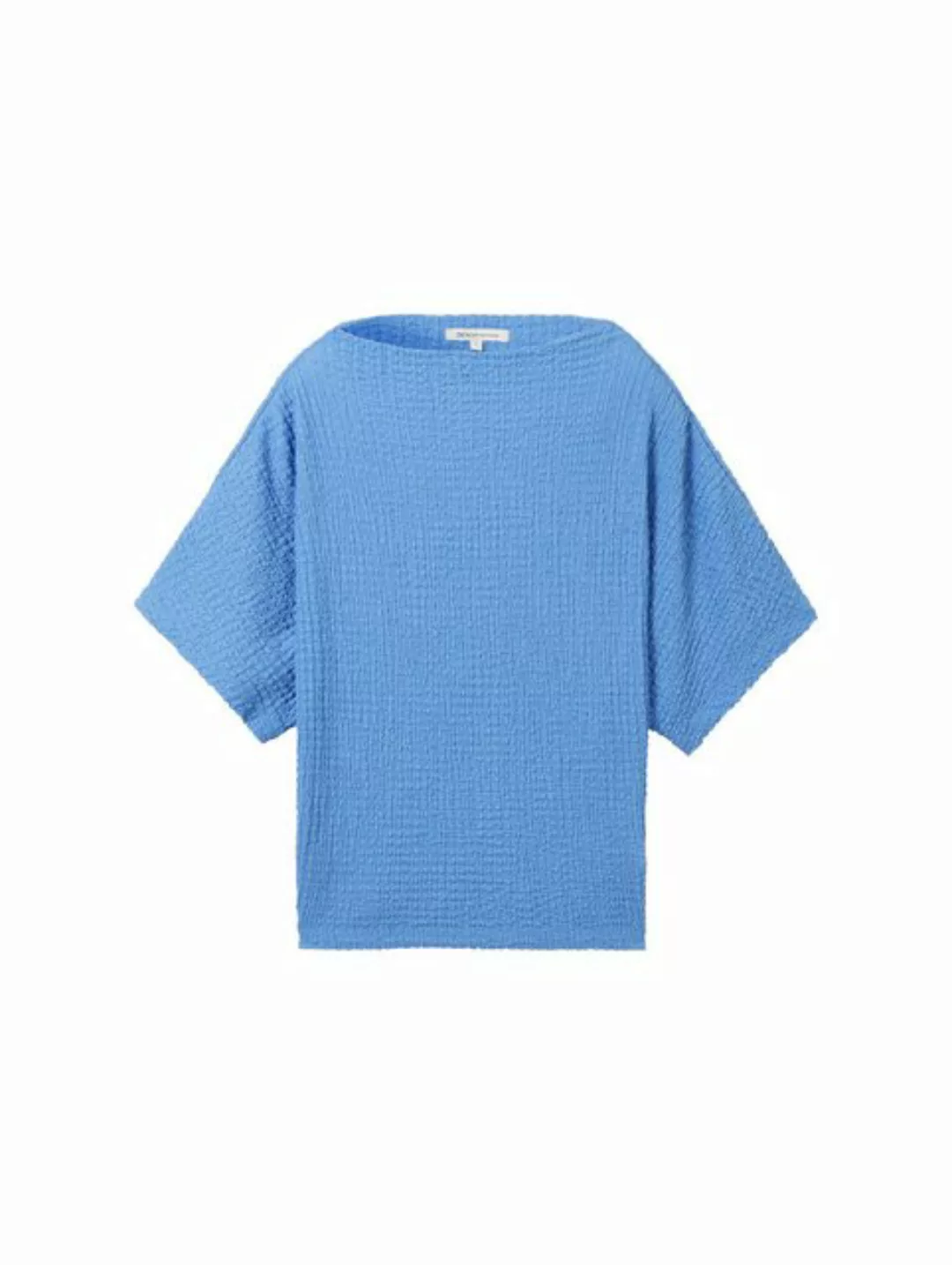 TOM TAILOR Denim Langarmshirt T-Shirt in Knitteroptik günstig online kaufen