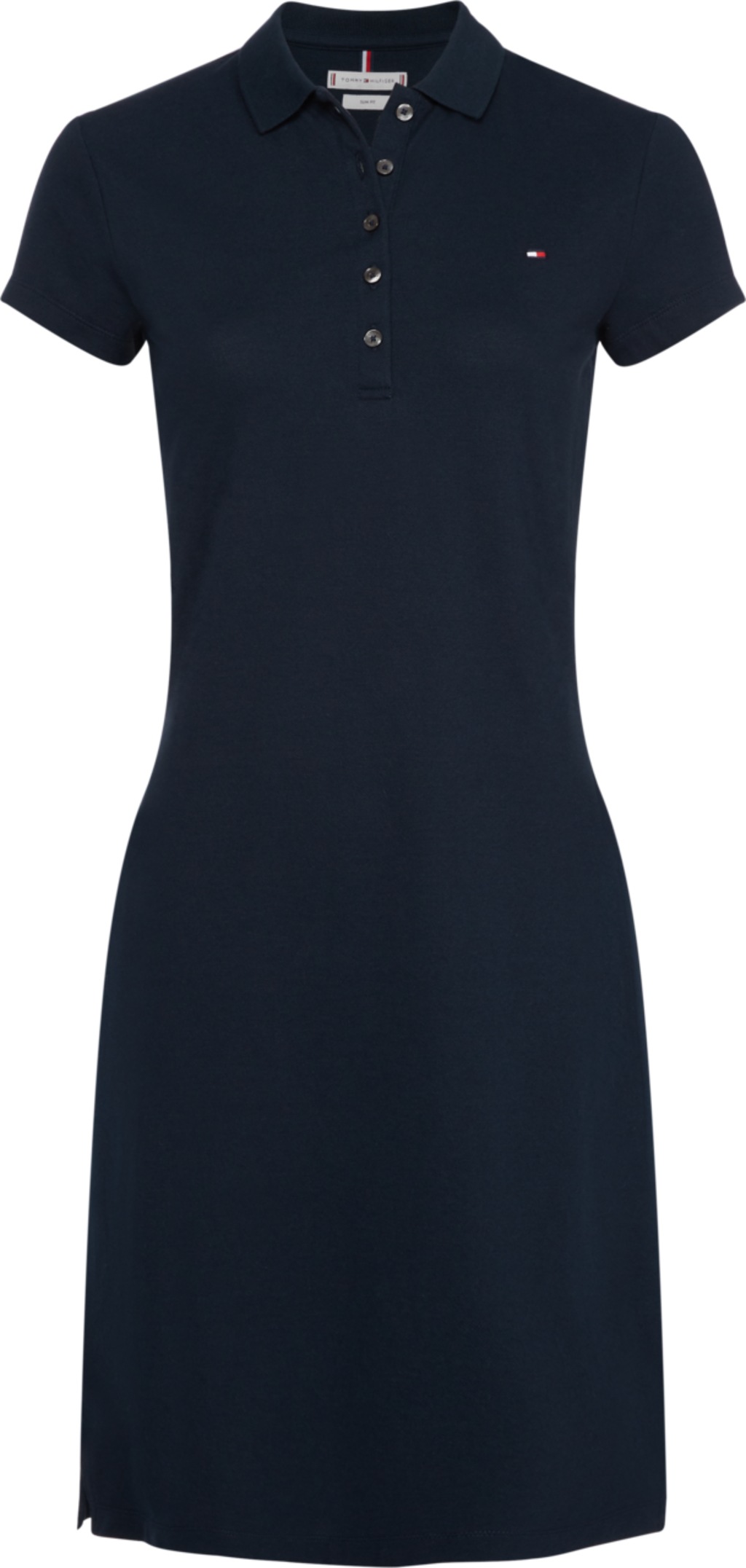 Tommy Hilfiger Jerseykleid "HERITAGE SLIM POLO DRESS", mit Branding Knöpfen günstig online kaufen