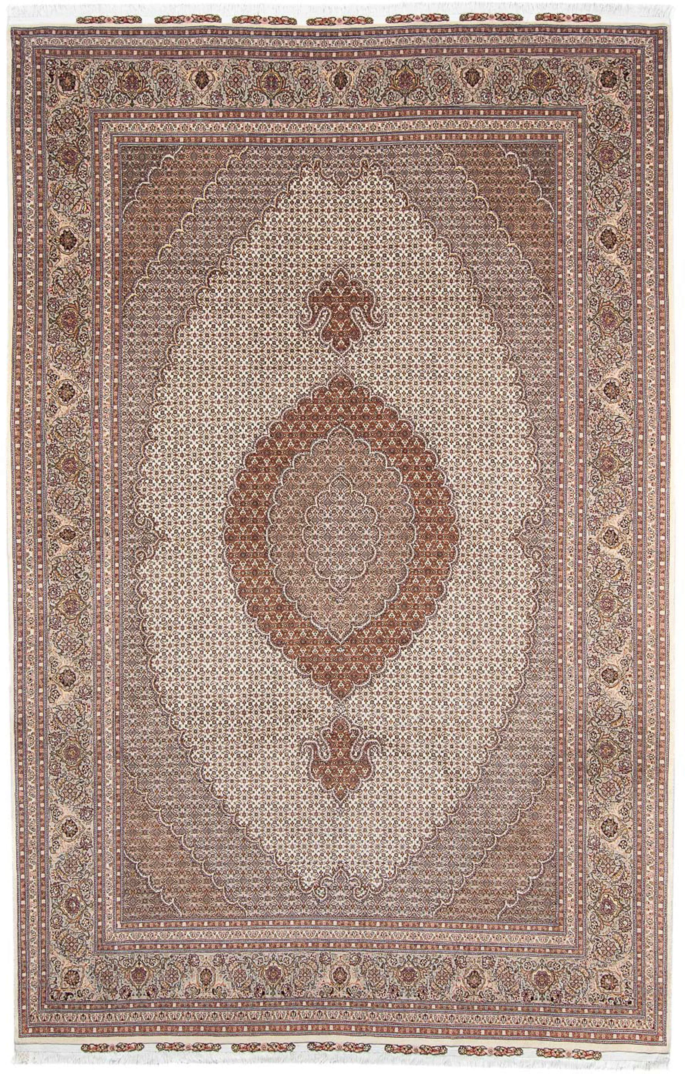 morgenland Orientteppich »Perser - Täbriz - Royal - 316 x 198 cm - beige«, günstig online kaufen