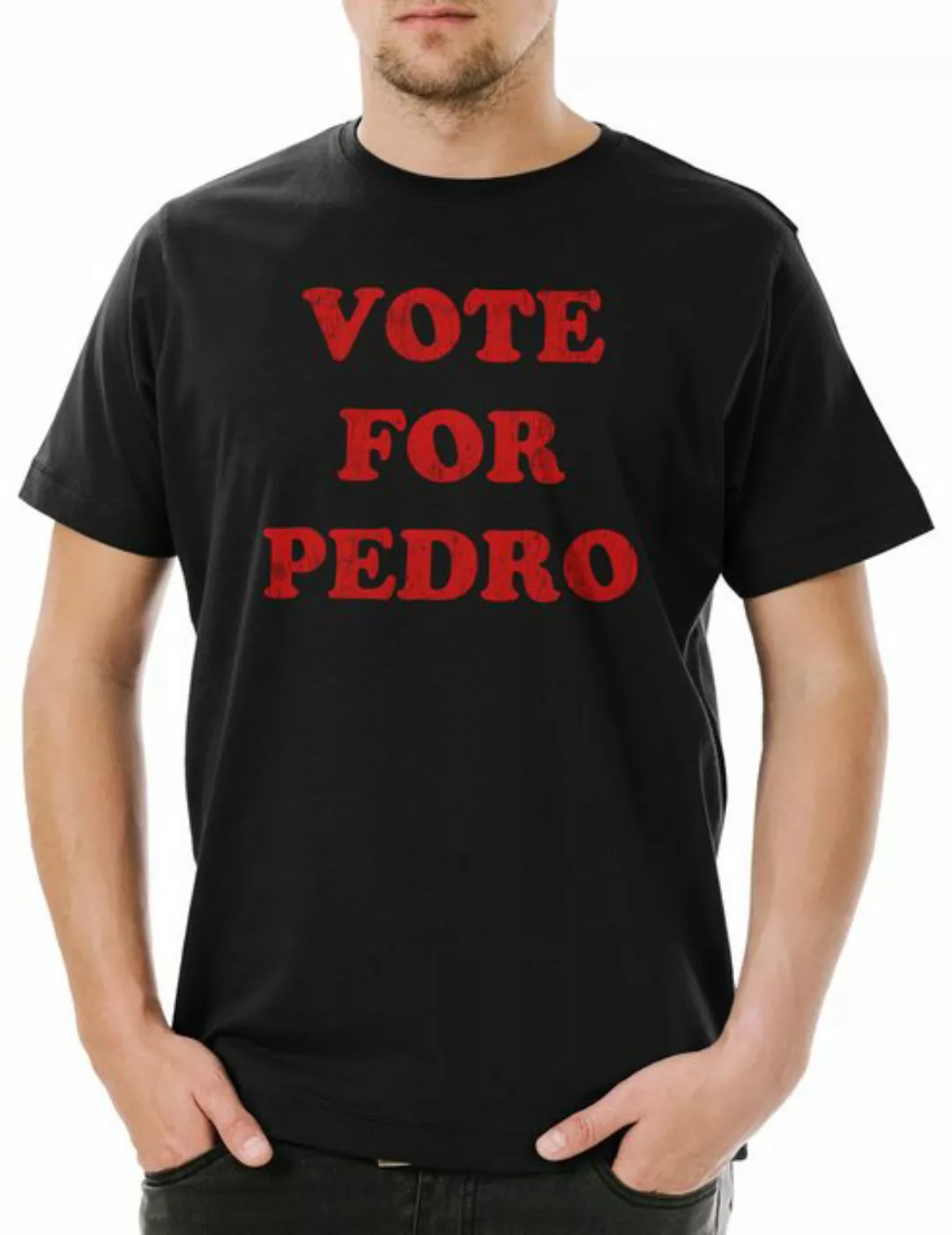 Urban Backwoods Print-Shirt Vote For Pedro Herren T-Shirt Napoleon Presiden günstig online kaufen