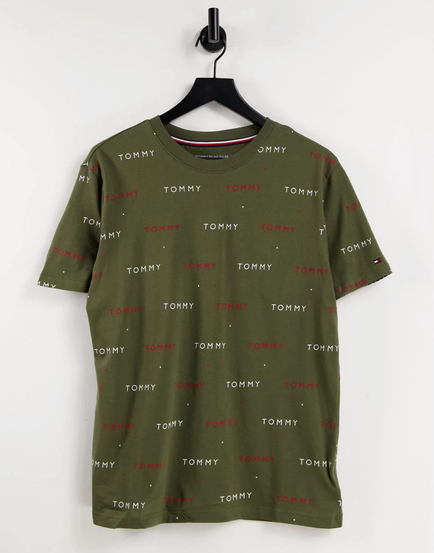 Tommy Hilfiger Underwear Crew Print T-shirt XL Army Green günstig online kaufen