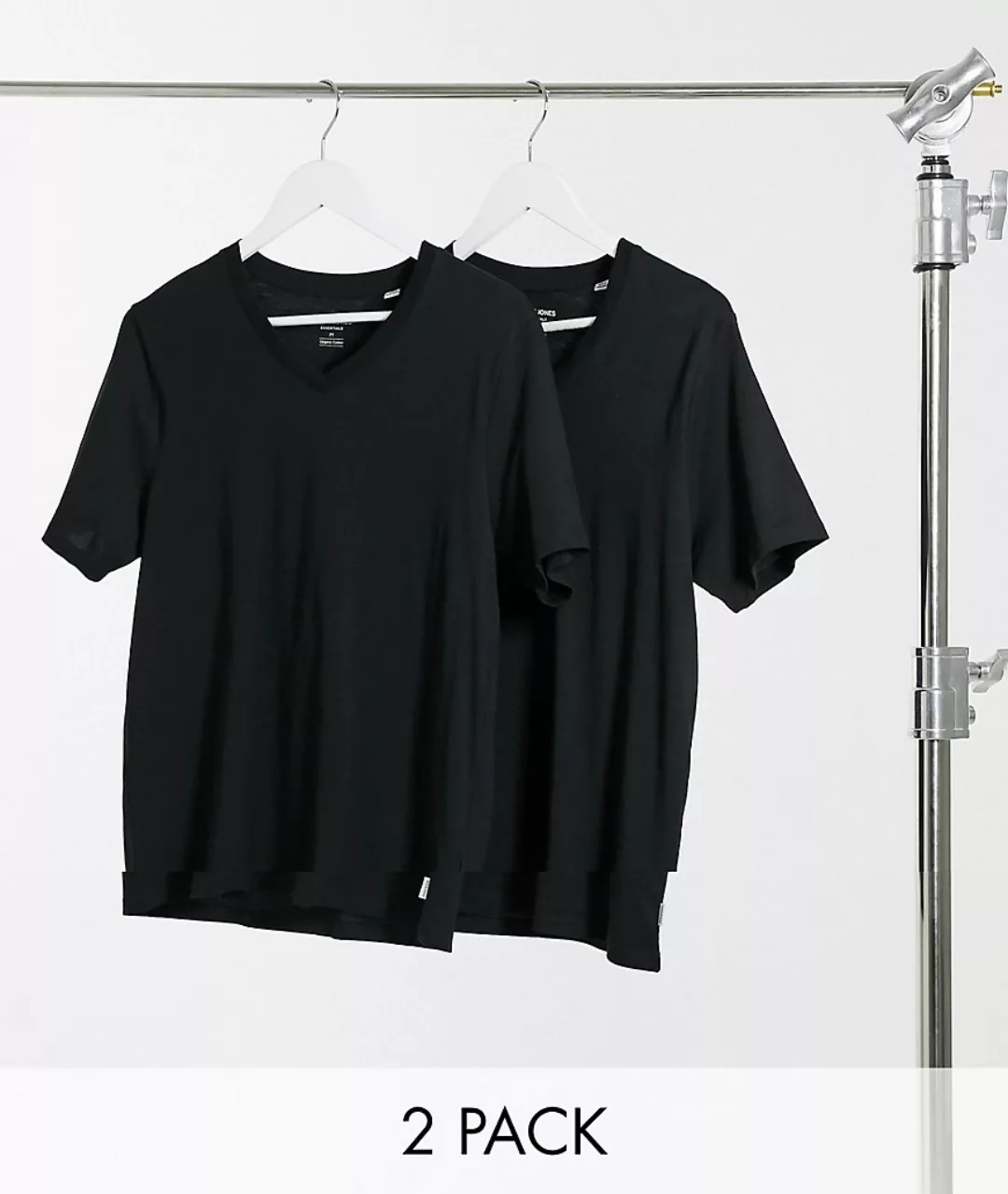 Jack & Jones T-Shirt JACBASIC 2er PACK (1-tlg) aus Baumwolle günstig online kaufen