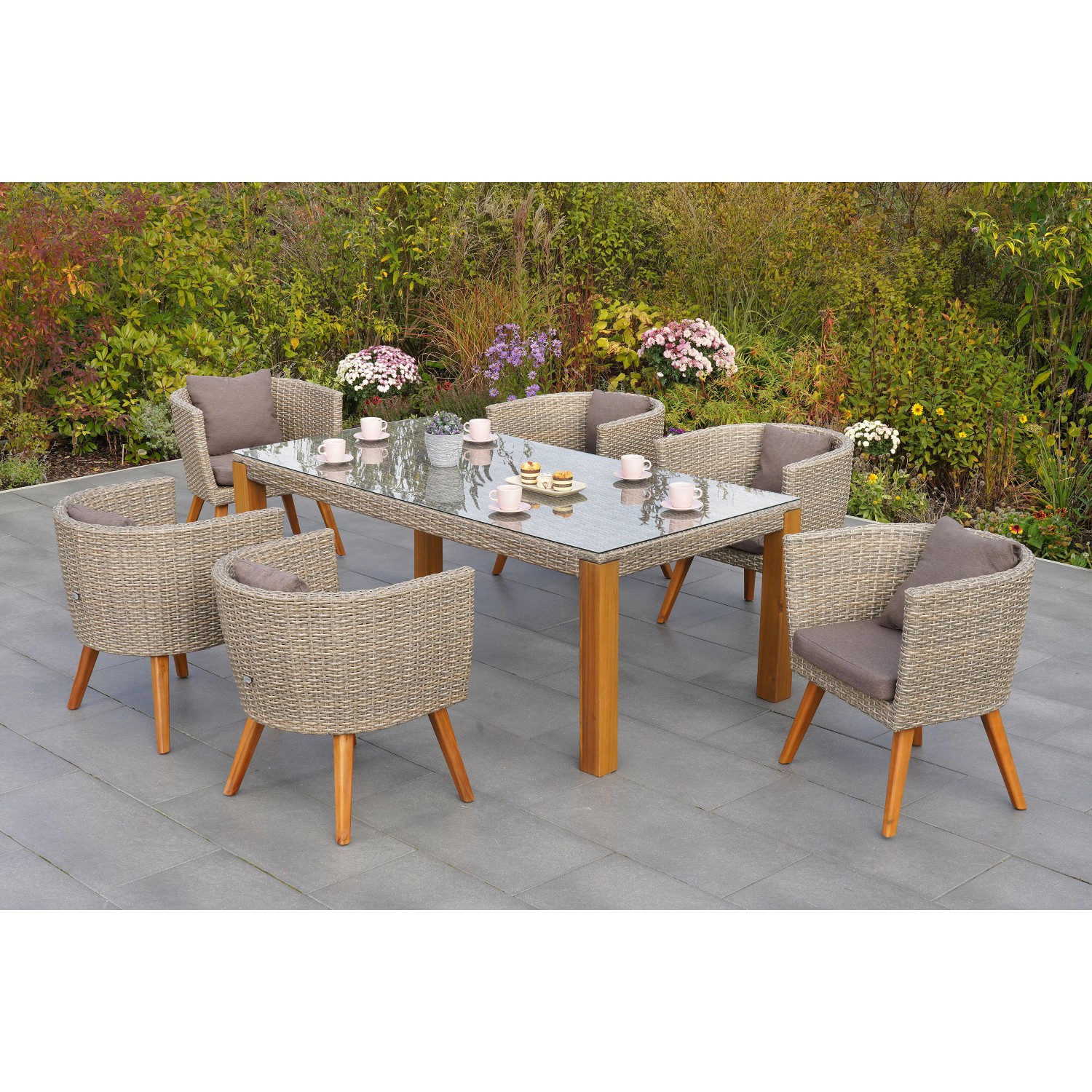 MERXX Garten-Essgruppe "Imperia", (7 tlg.), inkl. Auflagen günstig online kaufen