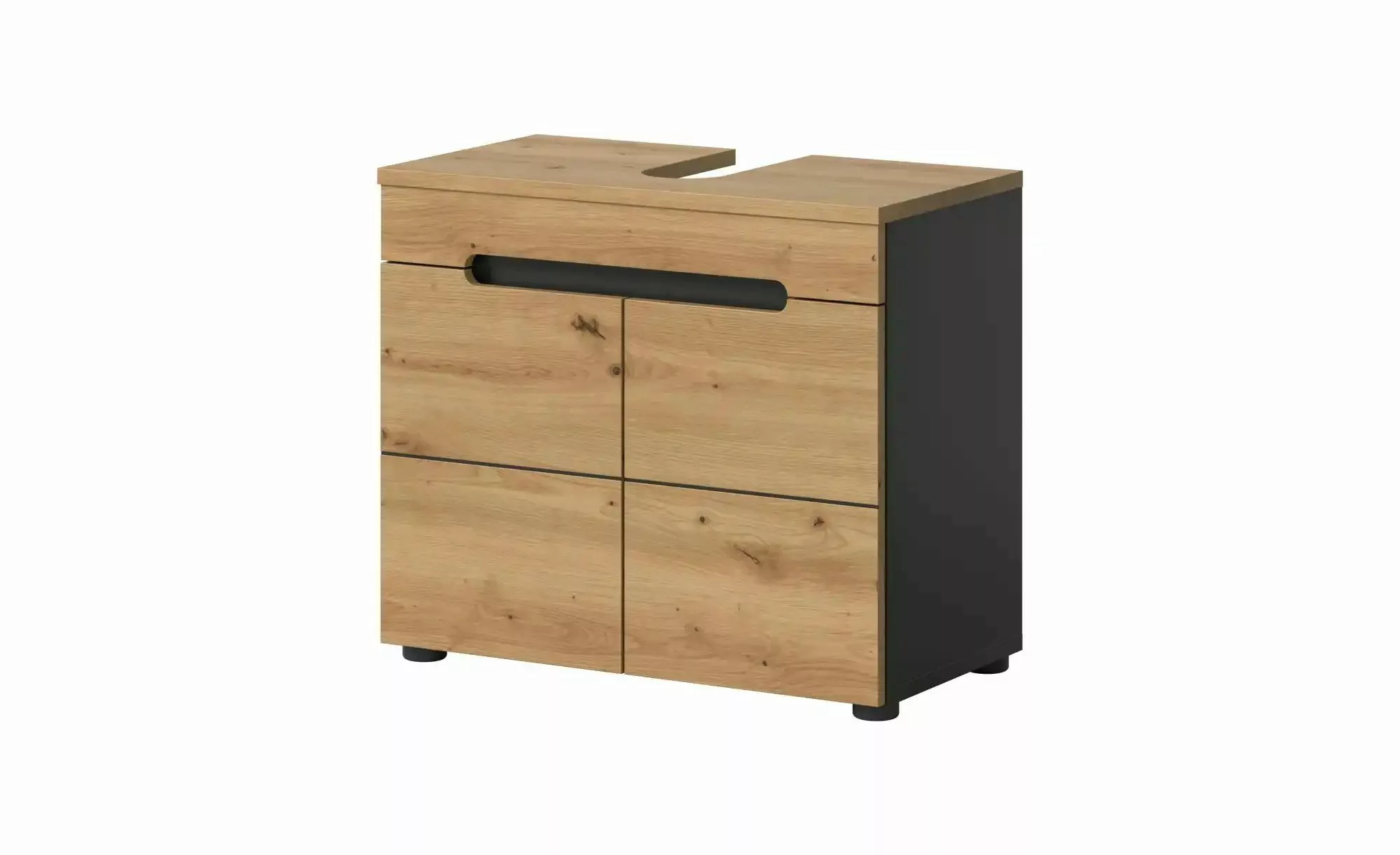 xonox.home Waschbeckenschrank Basalt grau/ Artisan Nachbildung B/H/T: 63x55 günstig online kaufen