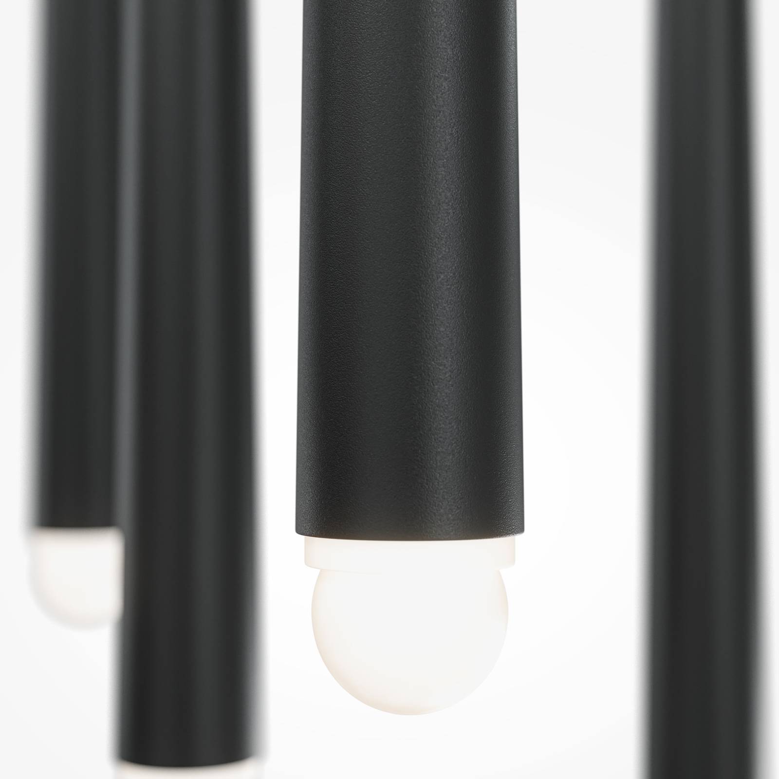 LED Pendelleuchte Cascade in Schwarz 5x 6W 2300lm 5-flammig günstig online kaufen