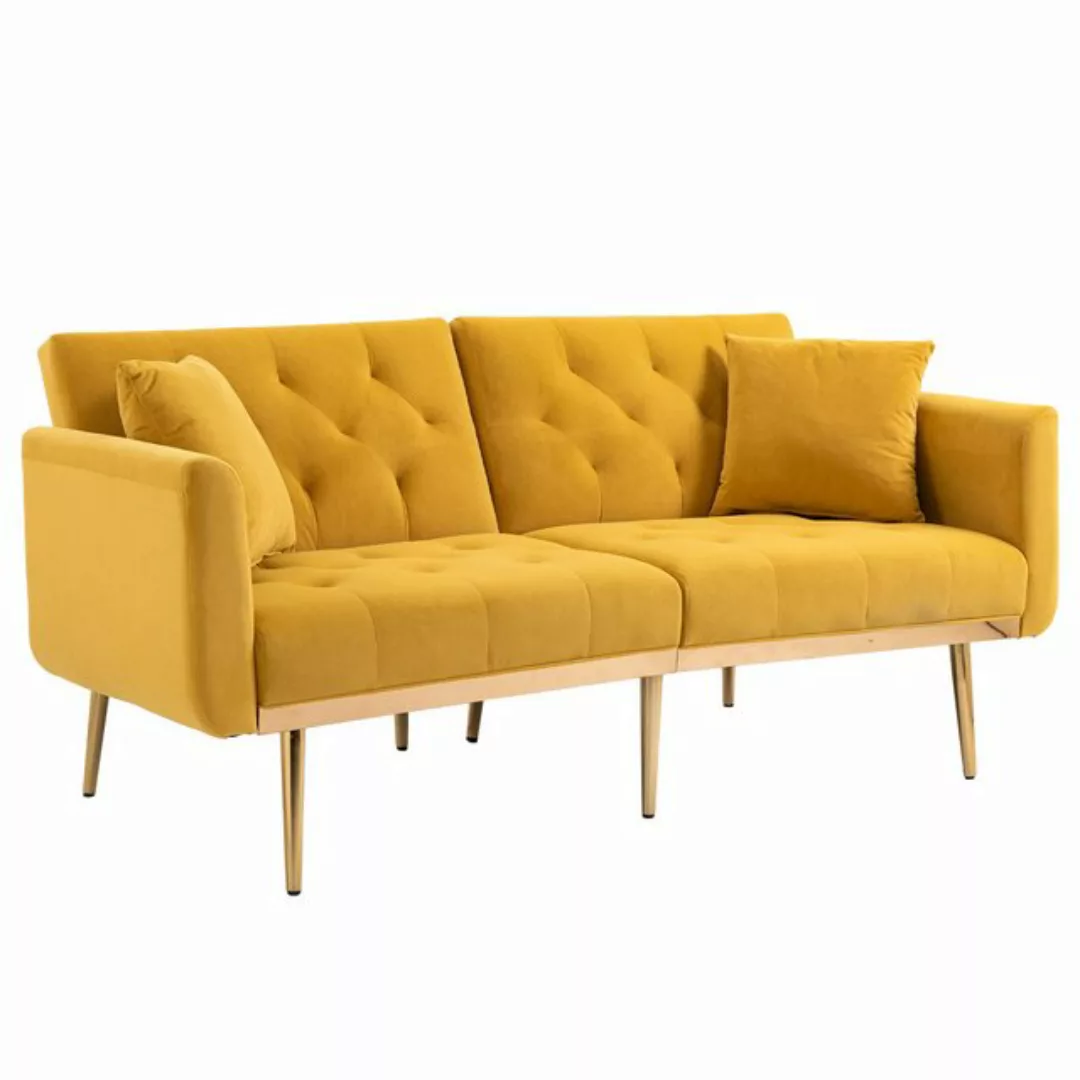 OKWISH Sofa Schlafsofa, Akzentsofa, Loveseat-Sofa mit Metallfüßen, umwandel günstig online kaufen