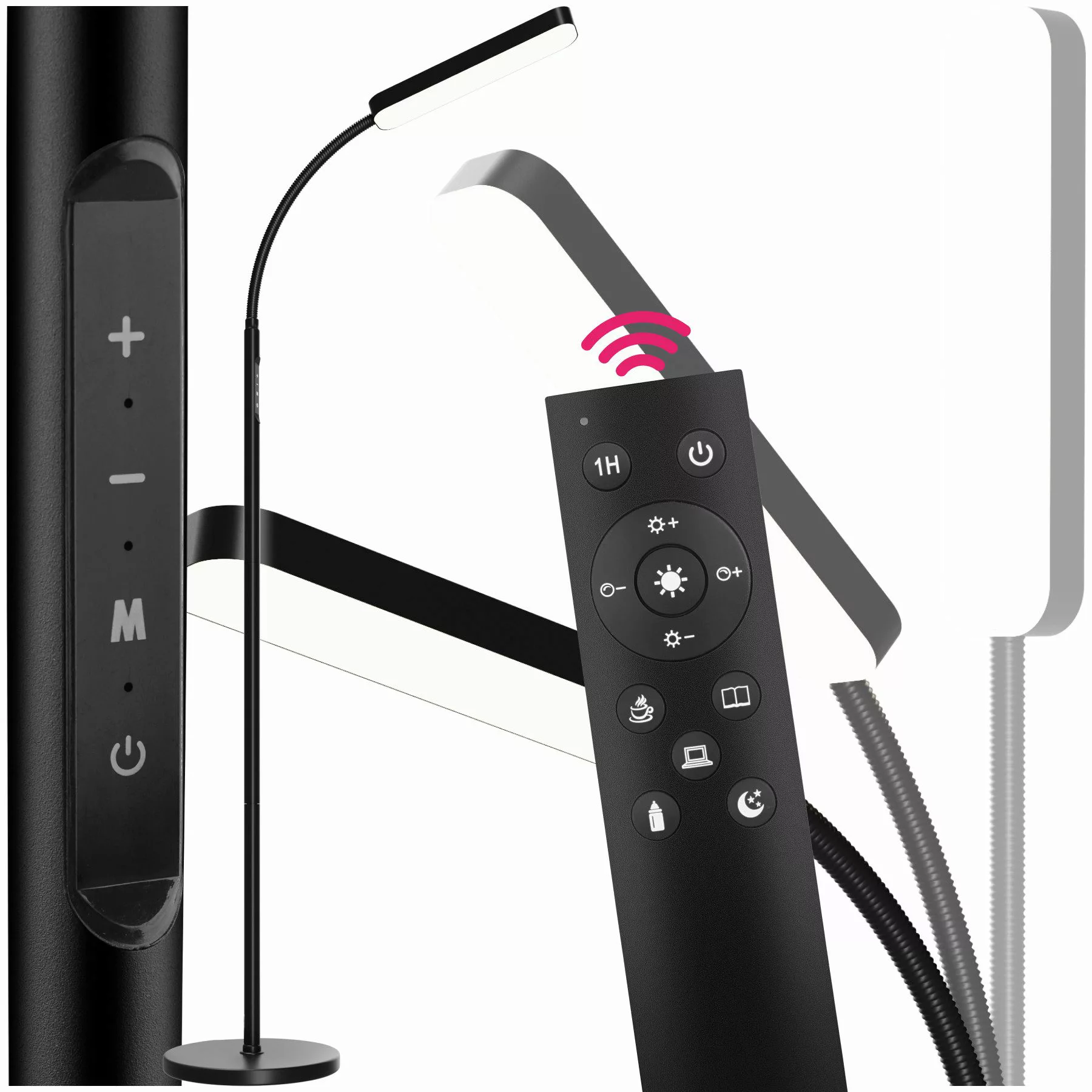 tectake Stehlampe Wohnzimmerlampe Prisma LED, 5 günstig online kaufen
