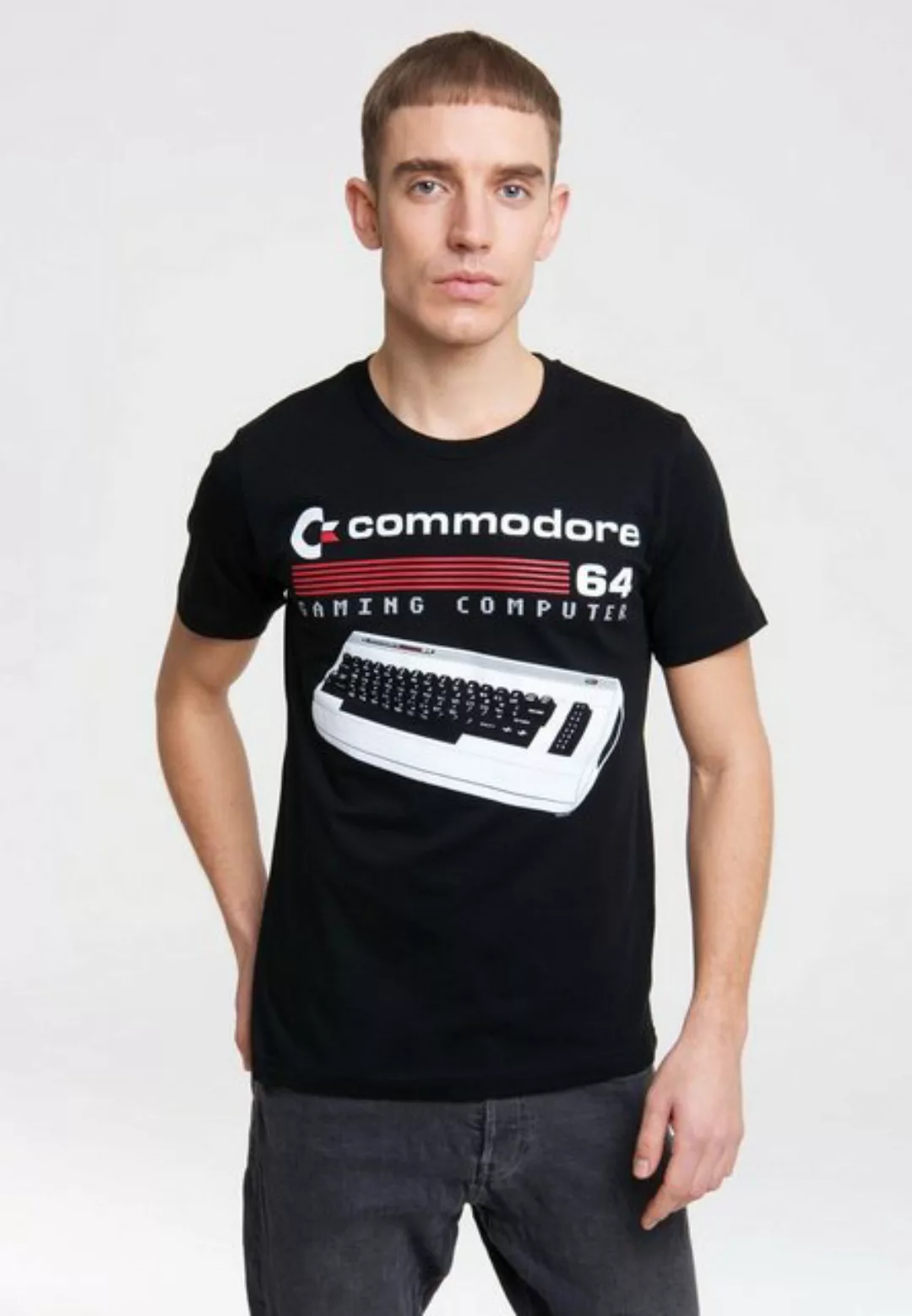 LOGOSHIRT T-Shirt Commodore 64 mit lizenziertem Originaldesign günstig online kaufen