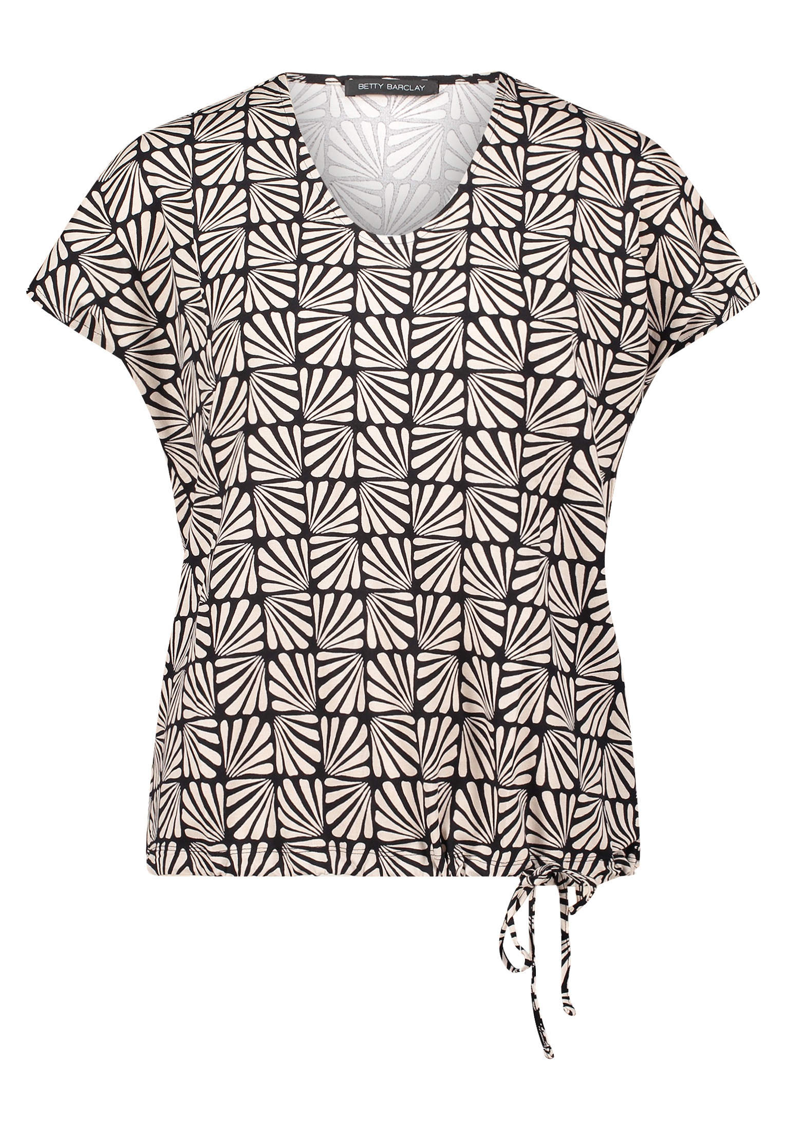 Betty Barclay Kurzarmshirt "Betty Barclay Damen Printshirt mit Tunnelzug", günstig online kaufen