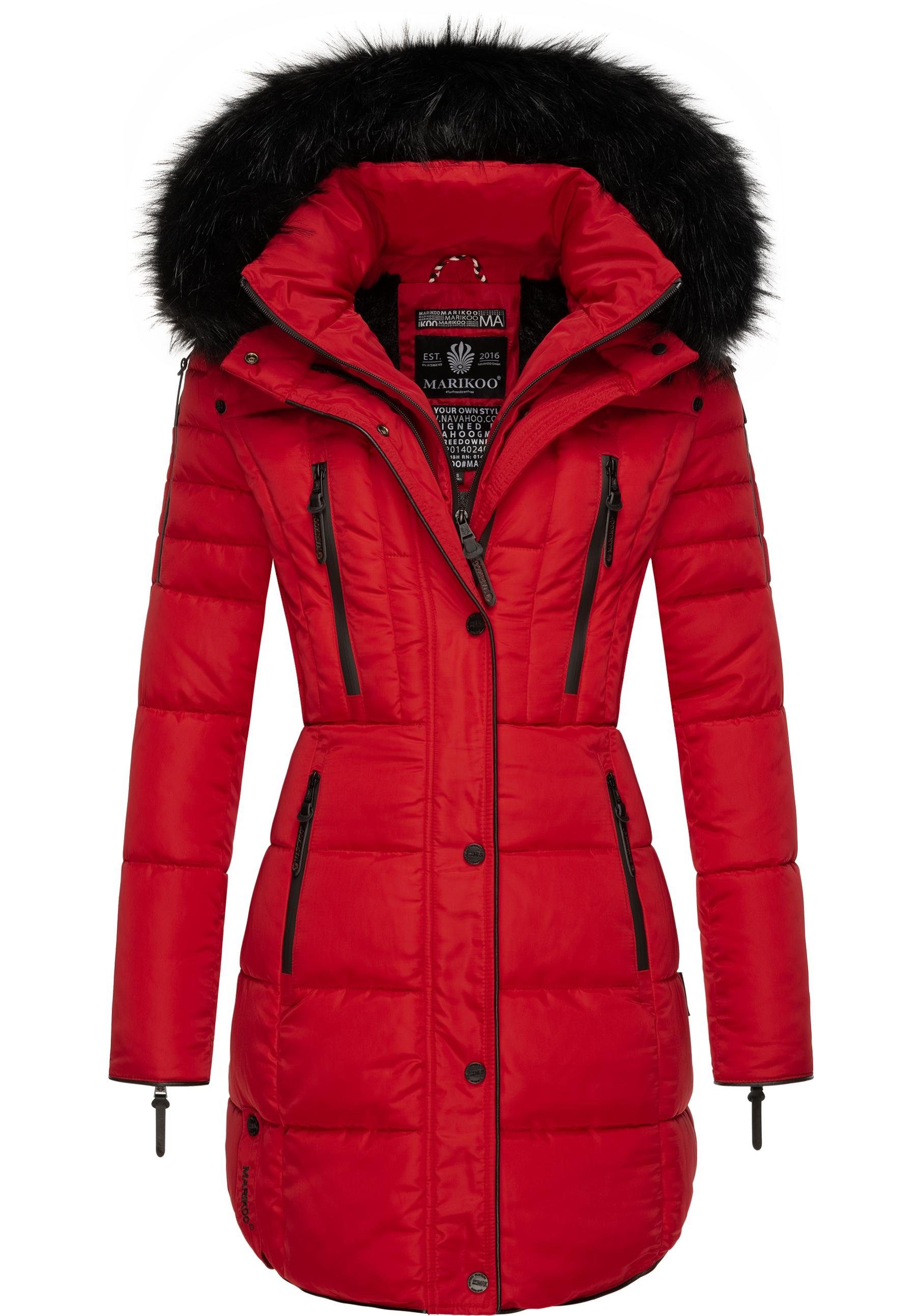 Marikoo Steppmantel Moonshine Winter Kurzmantel mitabnehmbarer günstig online kaufen