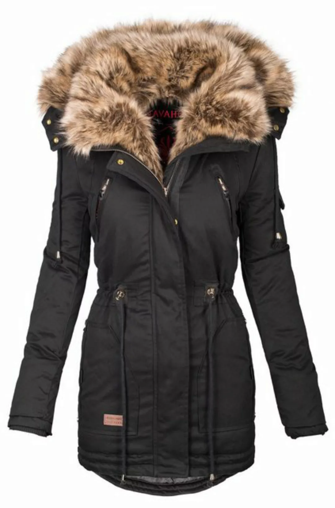 Navahoo Winterjacke Daria Winterjacke mit voluminösem Kunstfellkragen günstig online kaufen