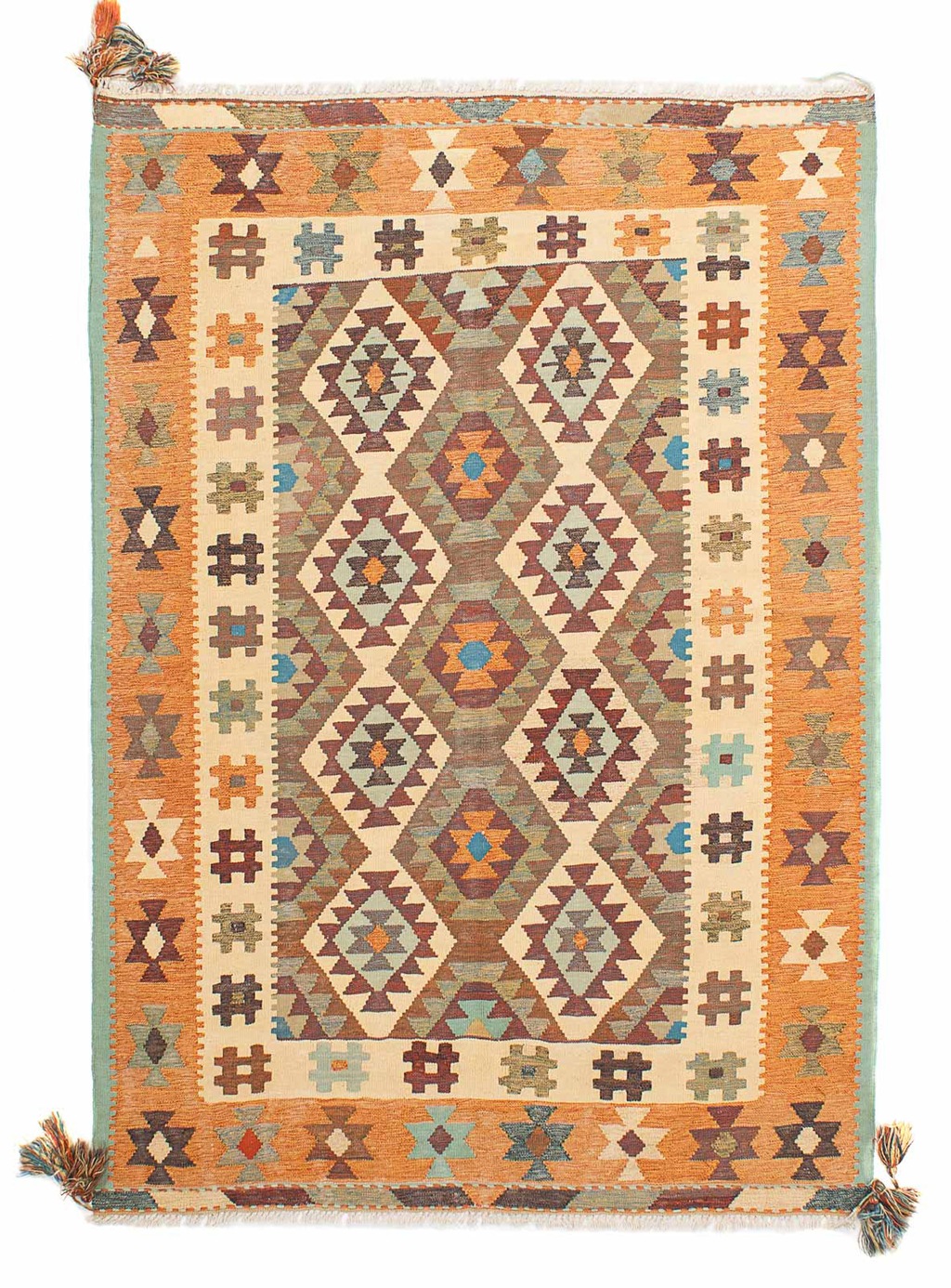 morgenland Wollteppich »Kelim - Oriental - 208 x 148 cm - mehrfarbig«, rech günstig online kaufen