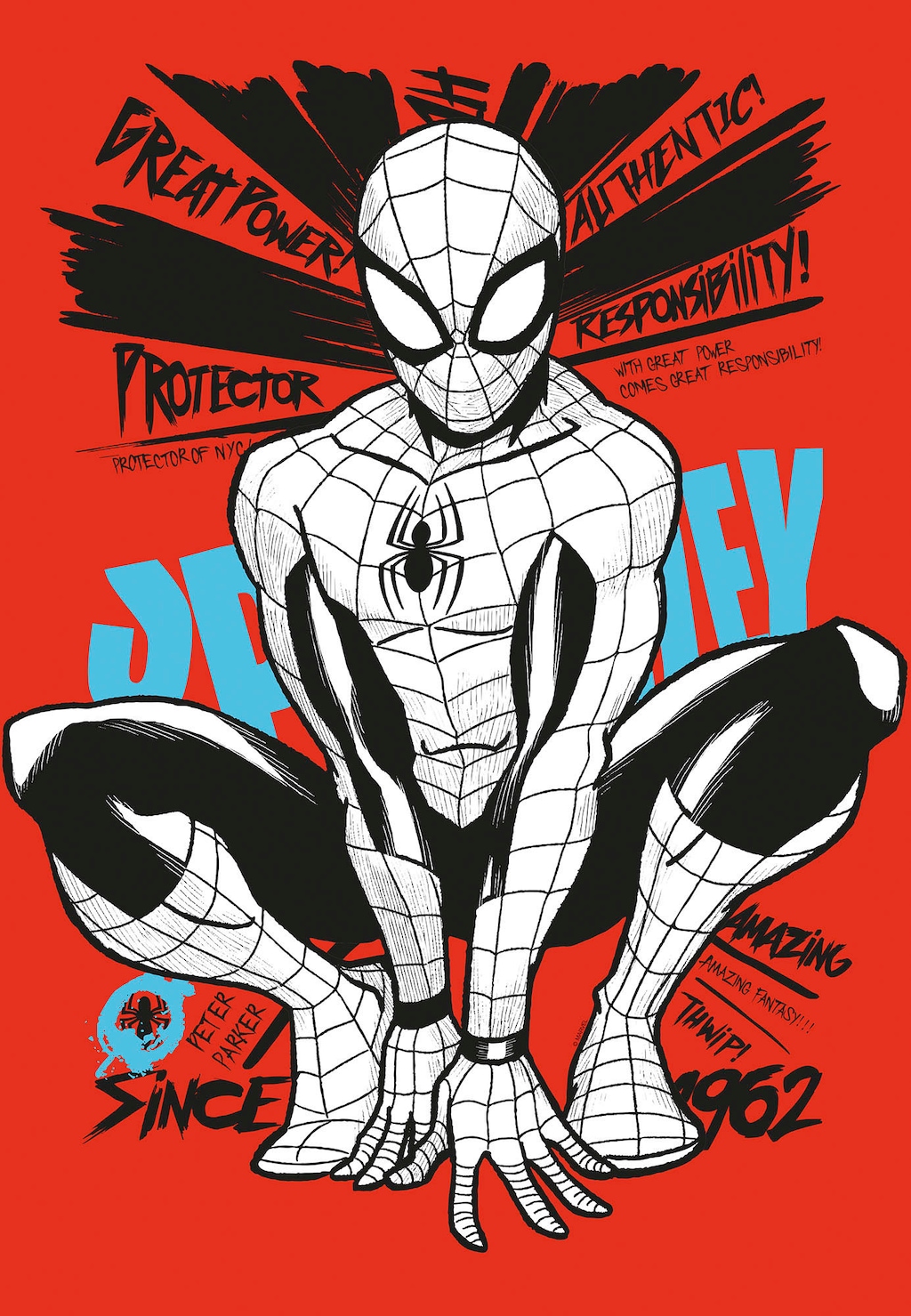 Komar Leinwandbild "Keilrahmenbild - Spider-Man Protector of NYC - Größe 40 günstig online kaufen