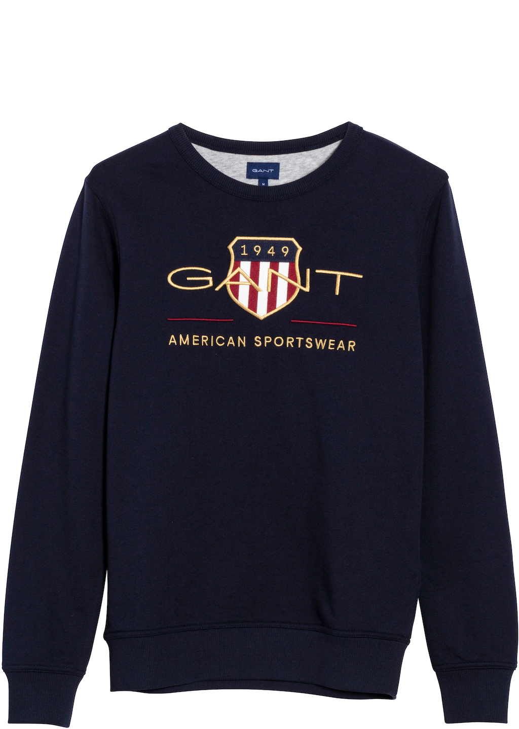 Gant Sweatshirt "ARCHIVE SHIELD C-NECK", mit geripptem Rundhalsausschnitt günstig online kaufen