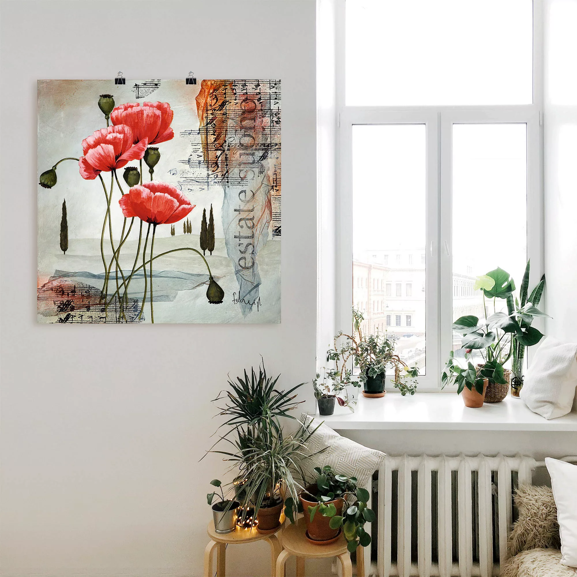 Artland Wandbild "Klatschmohn", Blumen, (1 St.), als Leinwandbild, Poster, günstig online kaufen