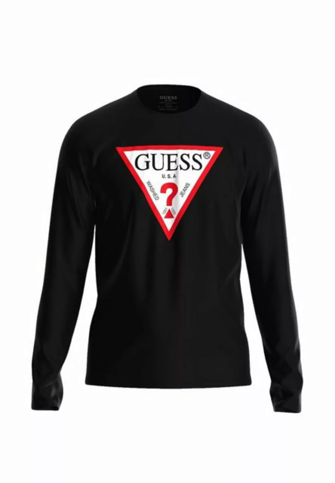 Guess Longsleeve Shirt Langarmshirt CN LS ORIGINAL LOGO mit (1-tlg) günstig online kaufen