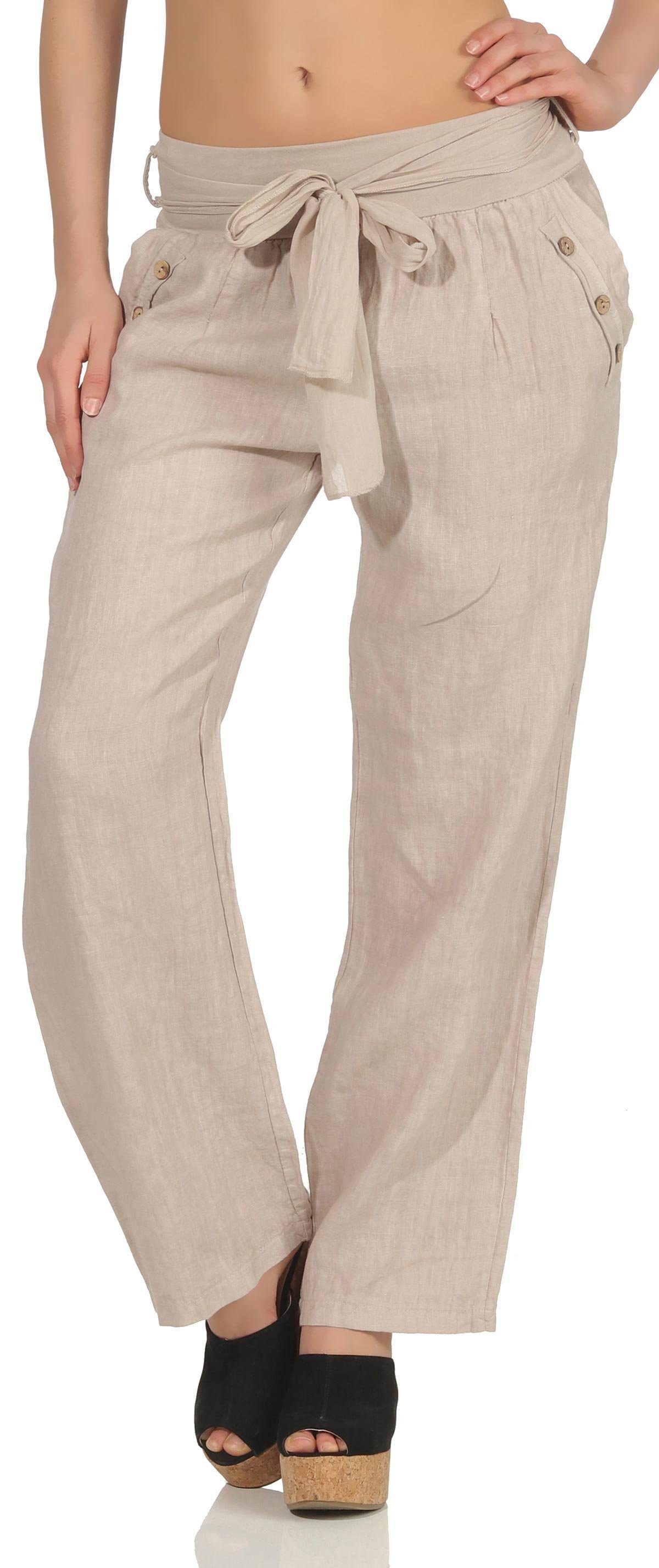 malito more than fashion Leinenhose 8174 günstig online kaufen