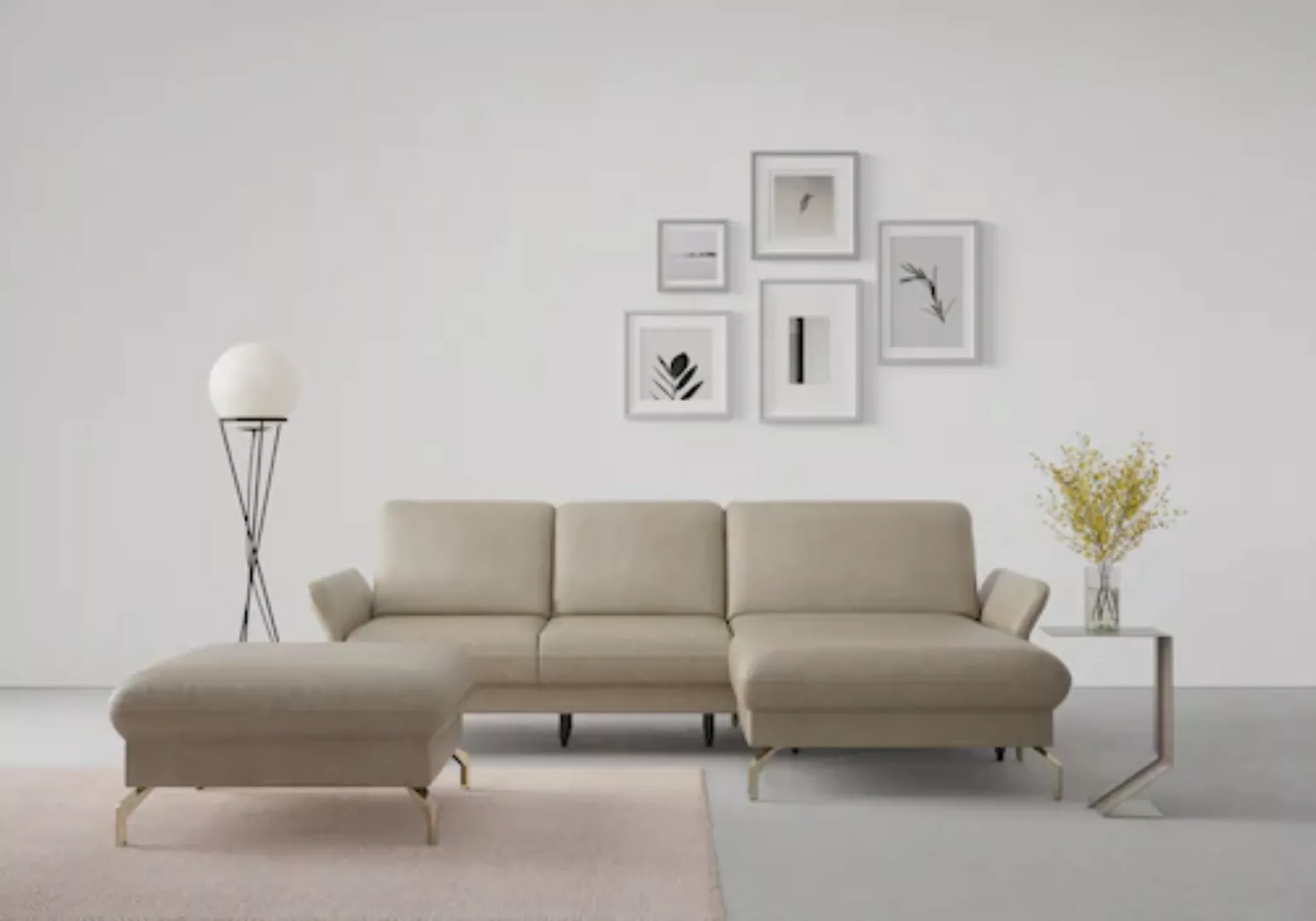 sit&more Ecksofa »Fashion L-Form«, wahlweise mit Kopfteilverstellung, Vorzi günstig online kaufen