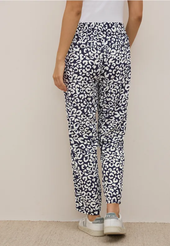 Gemusterte Loose Fit Hose günstig online kaufen