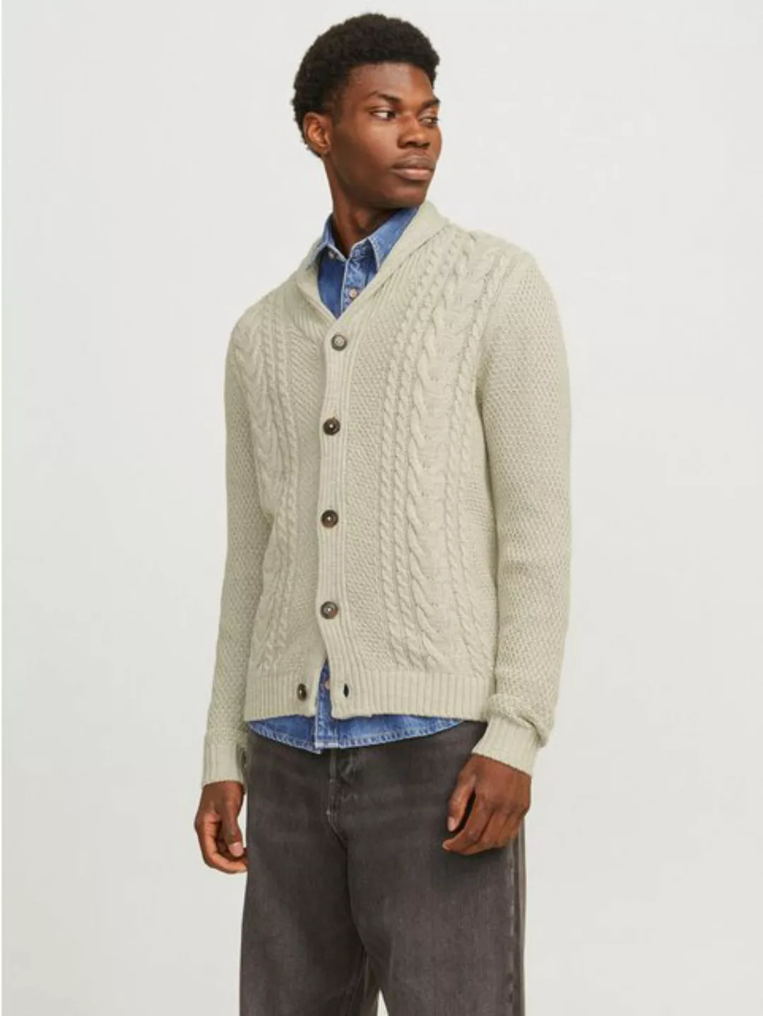 Jack & Jones Strickjacke "JJCRAIG KNIT SHAWL NECK AW24", mit Schalkragen un günstig online kaufen