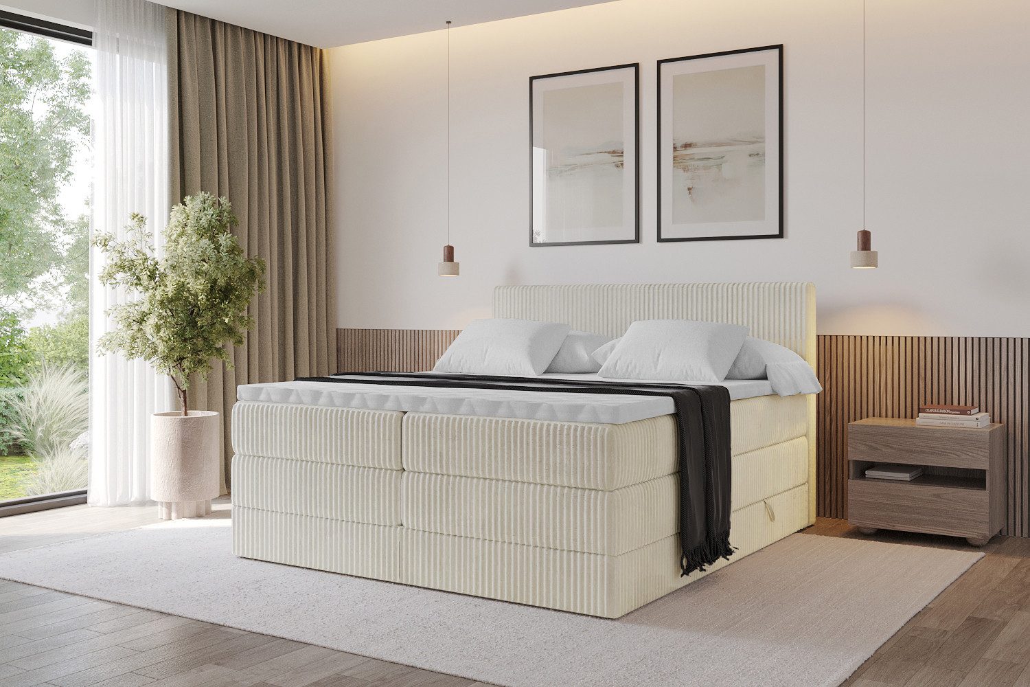 ALTDECOR Boxspringbett TOLO KING (Multipocket-Matratze H4, günstig online kaufen