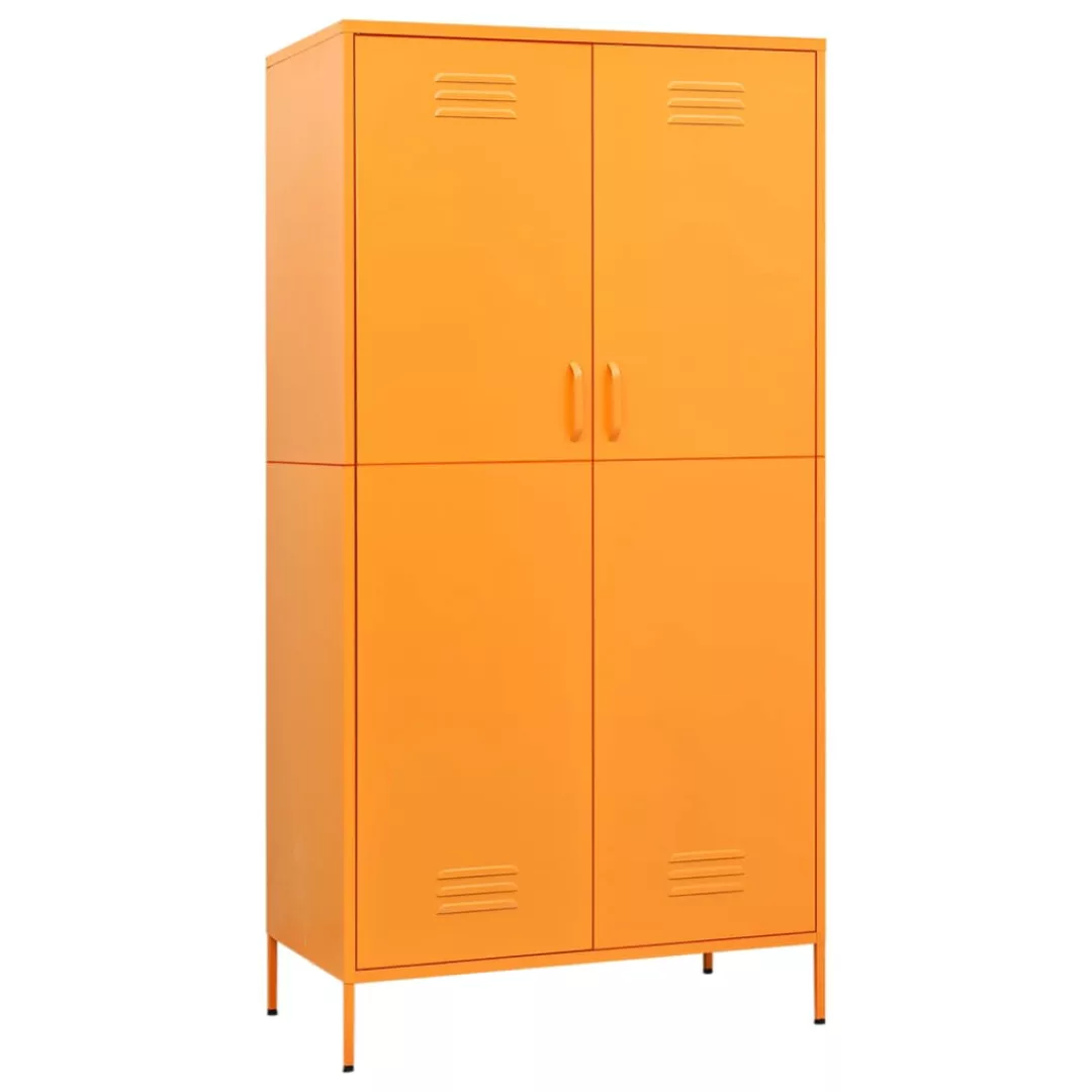 Kleiderschrank Senfgelb 90x50x180 Cm Stahl günstig online kaufen