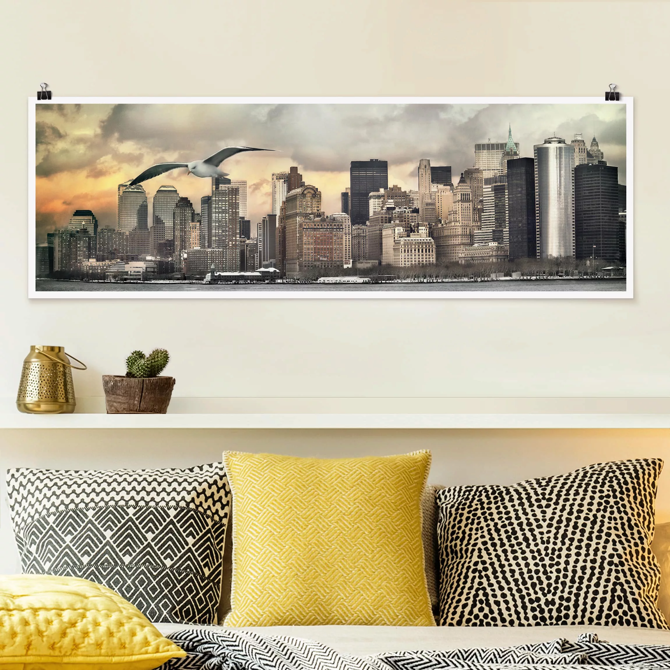 Panorama Poster Architektur & Skyline No.YK1 New York günstig online kaufen