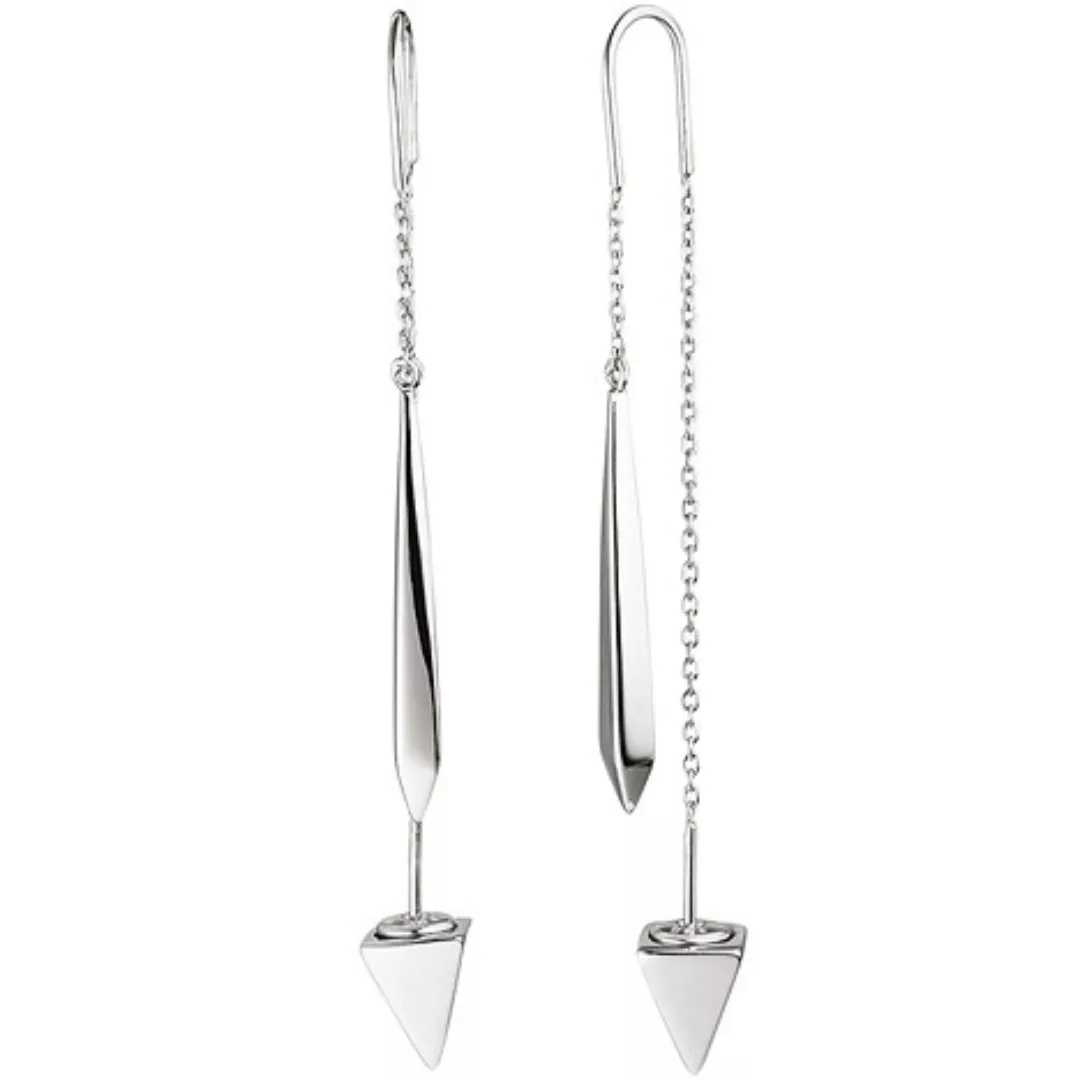 SIGO Durchzieh-Ohrhänger dreieckig 925 Sterling Silber Ohrringe zum Durchzi günstig online kaufen