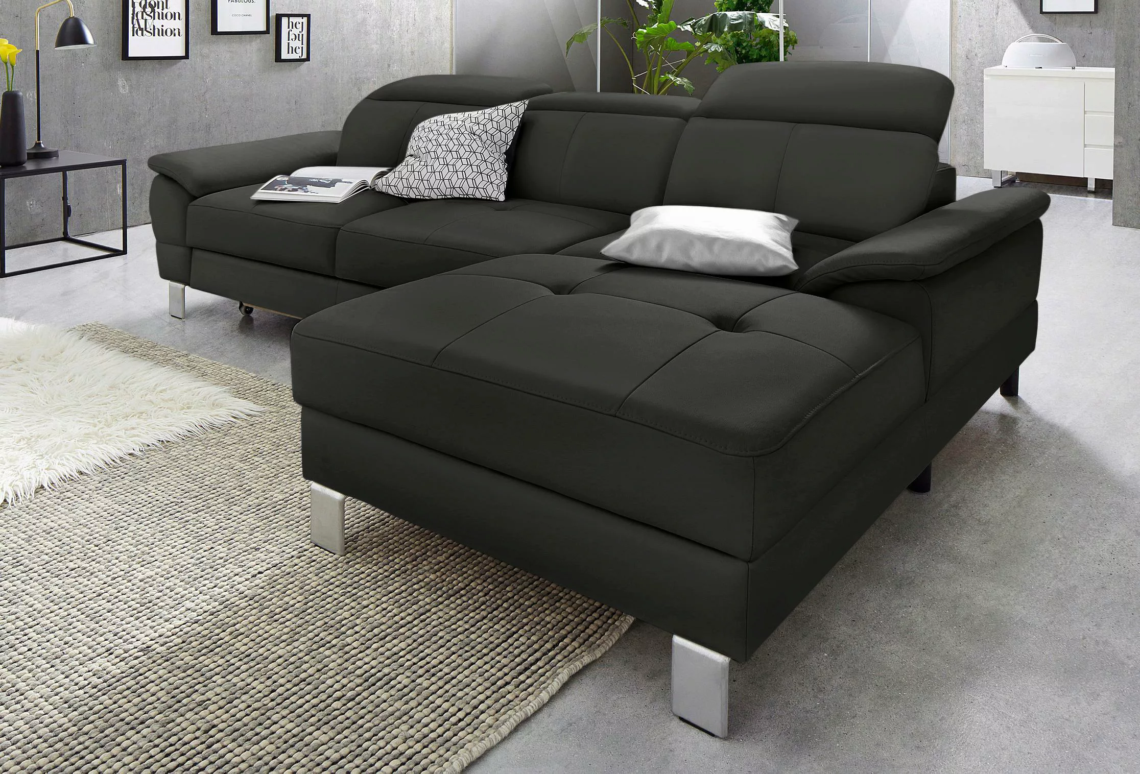 exxpo - sofa fashion Ecksofa "Mantua 2, inkl. Kopf- bzw. Rückenverstellung, günstig online kaufen