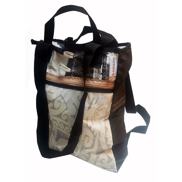 3 In 1: Rucksack, Tote Bag & Shopper / Fahrradtasche Aus Segeltuch Canvas günstig online kaufen