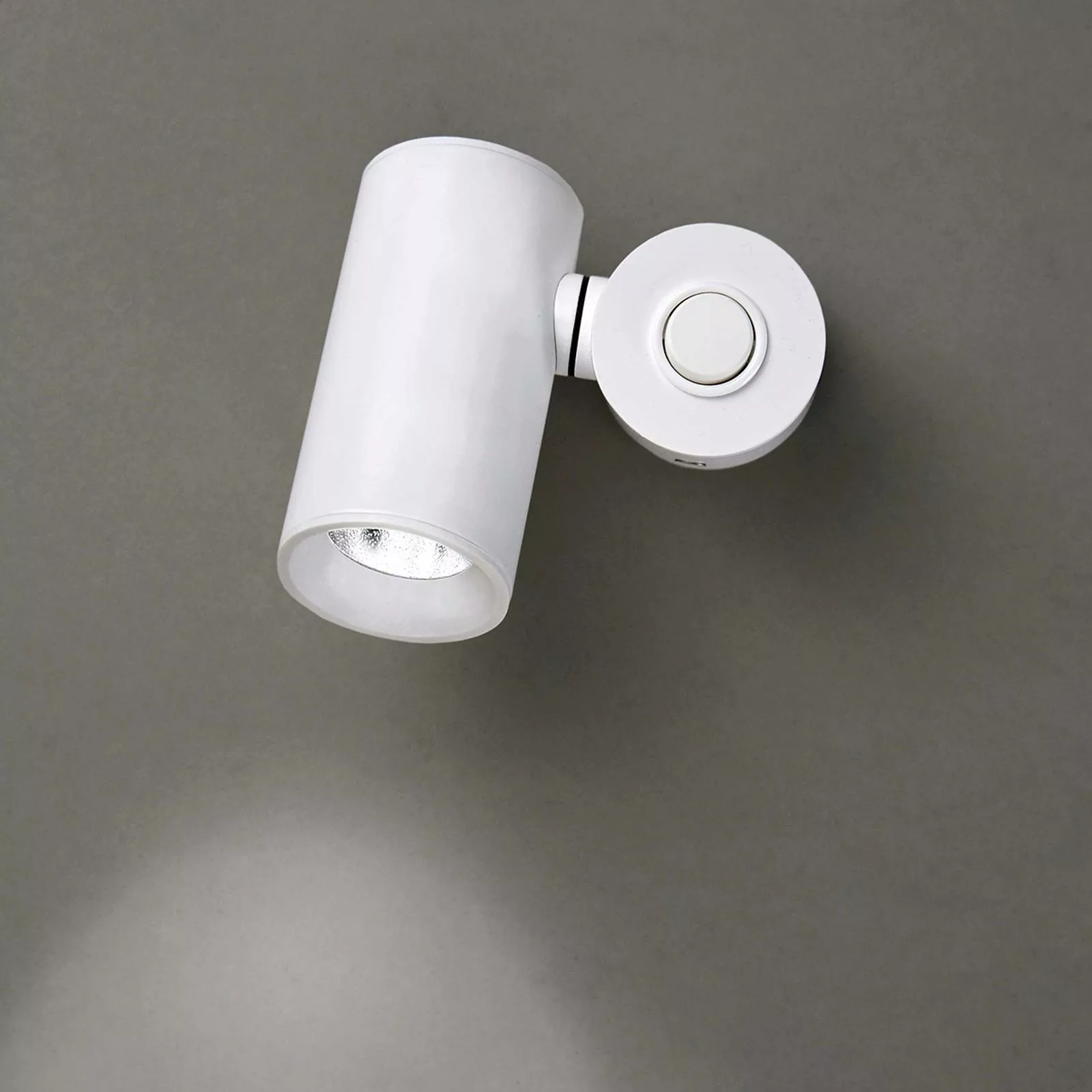 Milan Haul LED-Wandleuchte zylindrisch, weiß günstig online kaufen