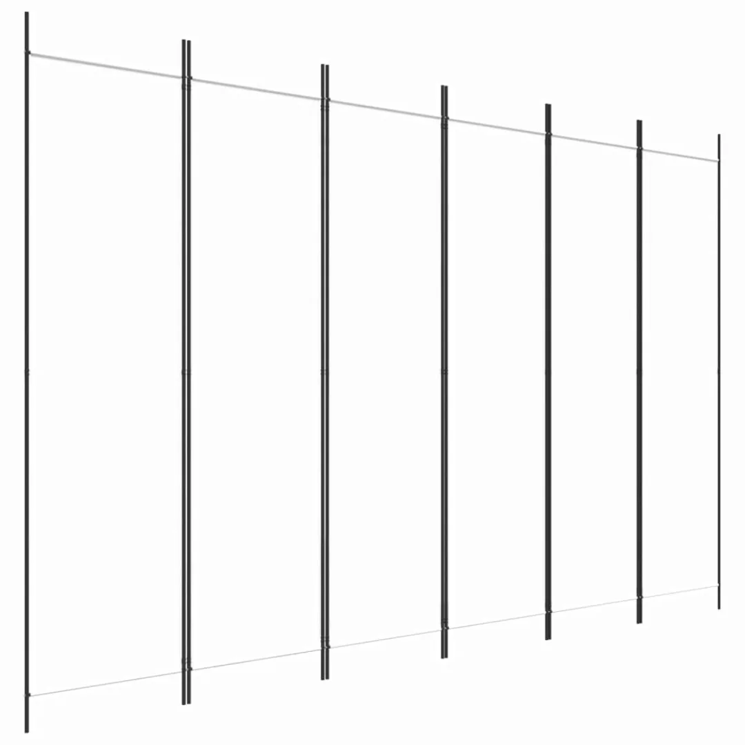 Vidaxl 6-tlg. Paravent Weiß 300x200 Cm Stoff günstig online kaufen